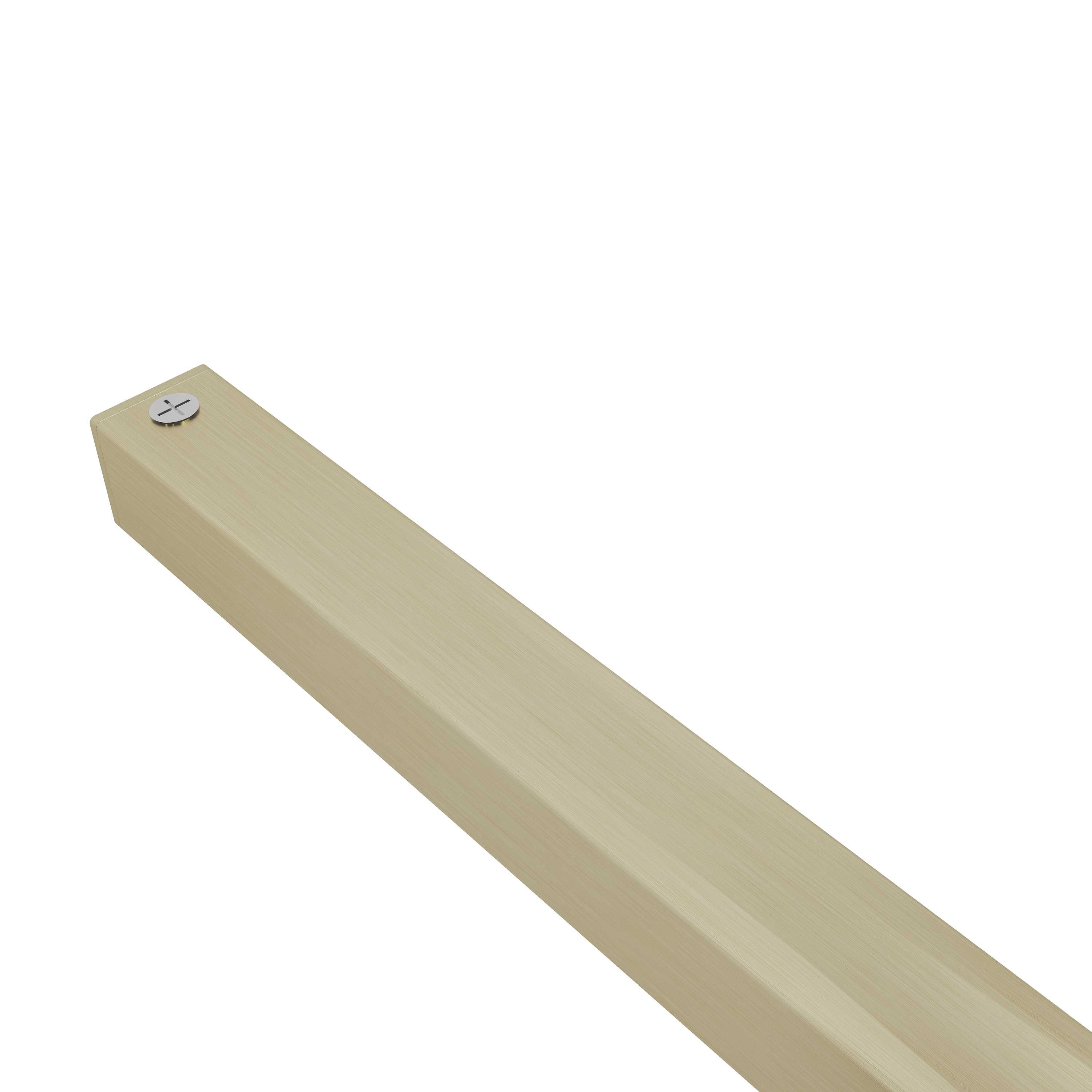 Duschparadies Duschwand-Stabilisationsstange 45-140cm Duschwand/Duschtür Gold Stabilstange Stabilisationsstange, (Set)