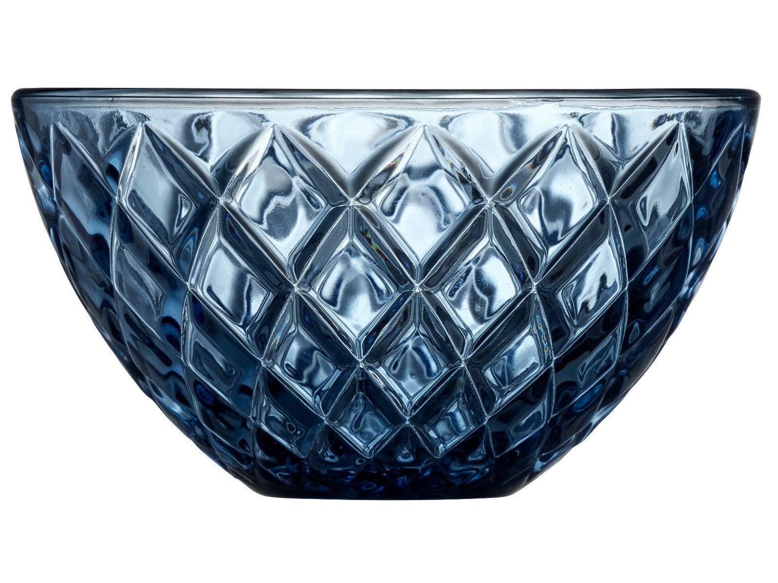 LYNGBY-GLAS Geschirr-Set Sorrento Schale Glas blau 12 cm Set4, Glas, Schale Sorrento 12 cm 4 Stck. Blau Glas