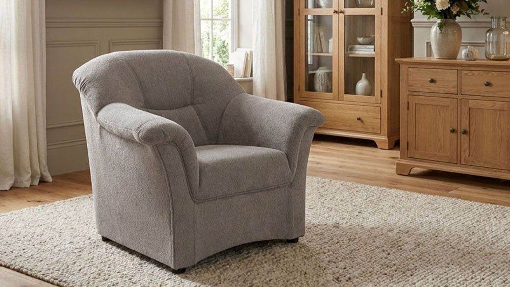 OTTO home Sessel Langelland Sitzbreite 48 cm, mittelfester Sitzkomfort, aus pflegeleichtem, weichem Luxus-Microfaser
