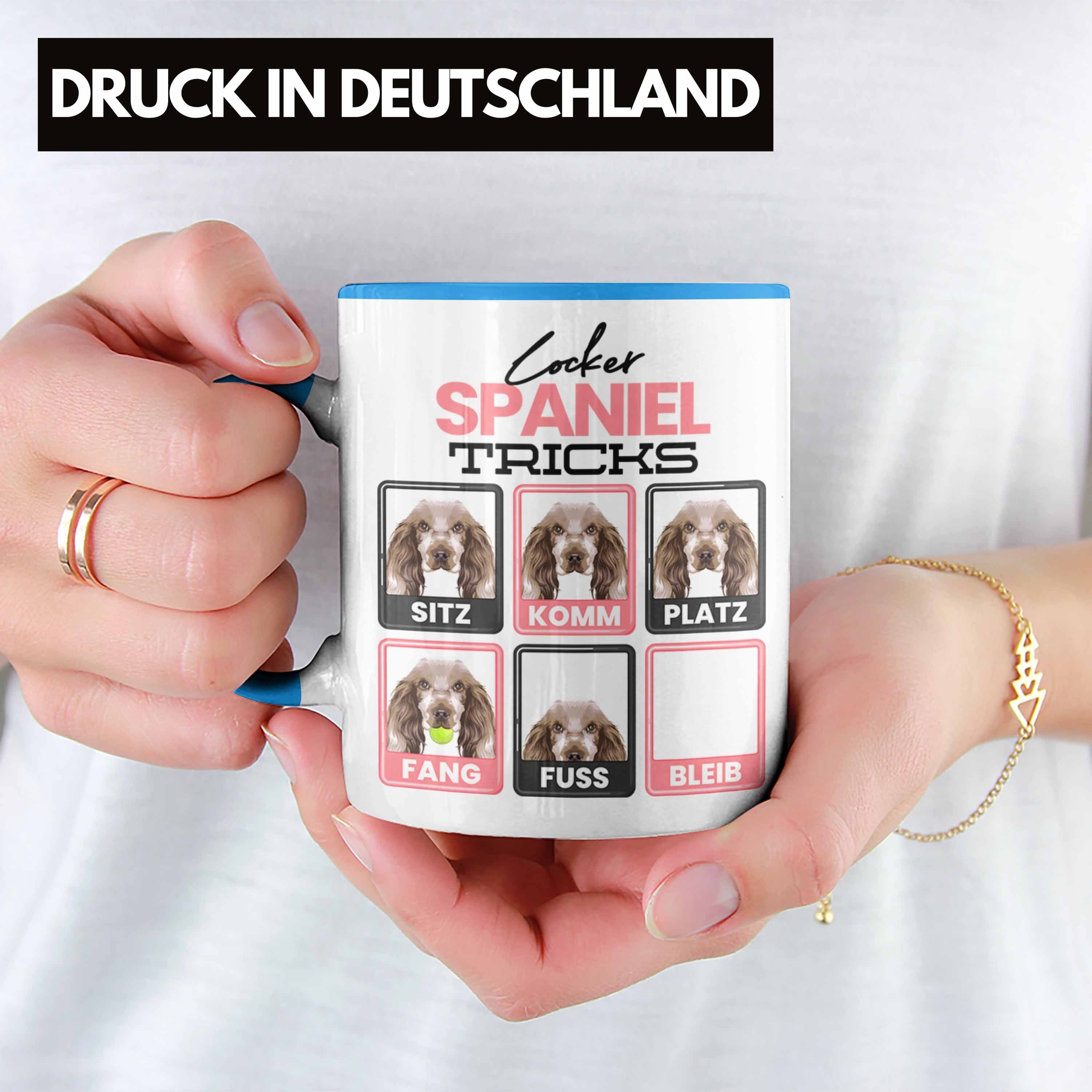 Spruch Spaniel Besitzer Trendation Geschenk Tasse Geschenkidee Tasse Cocker Co Blau Lustiger