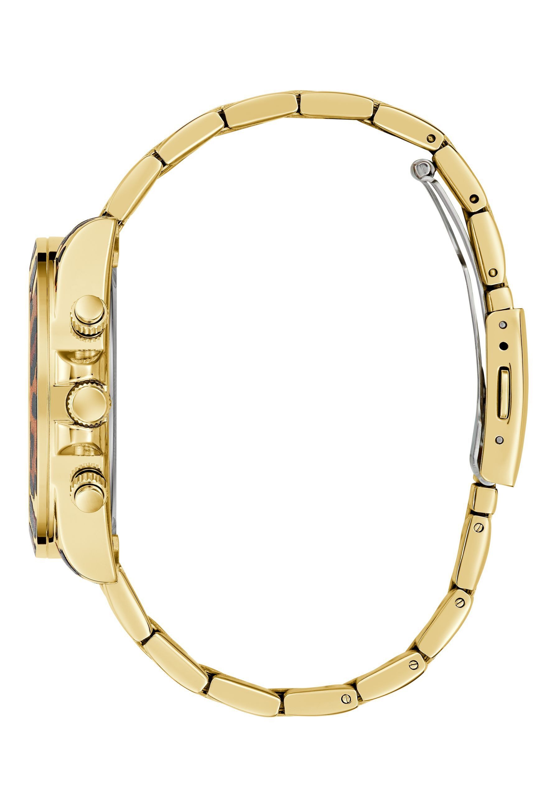 Guess Quarzuhr LEOPARDESS, (1-tlg), Quarz-Analoguhr günstig online kaufen