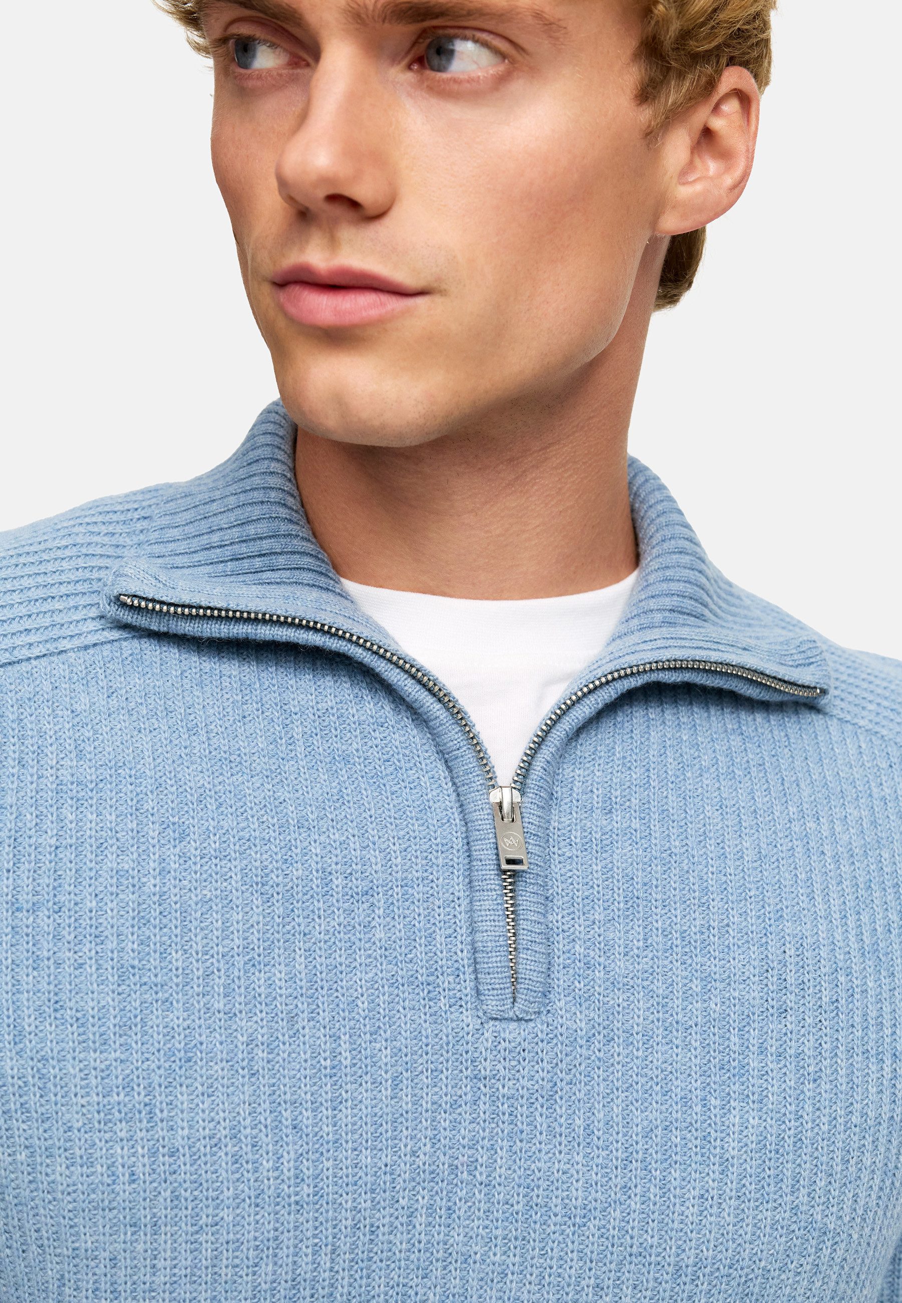 Kronstadt Strickpullover Herren KSDorsey half Pullover Herrenpullover Moderner Half-Zip Strickpullover