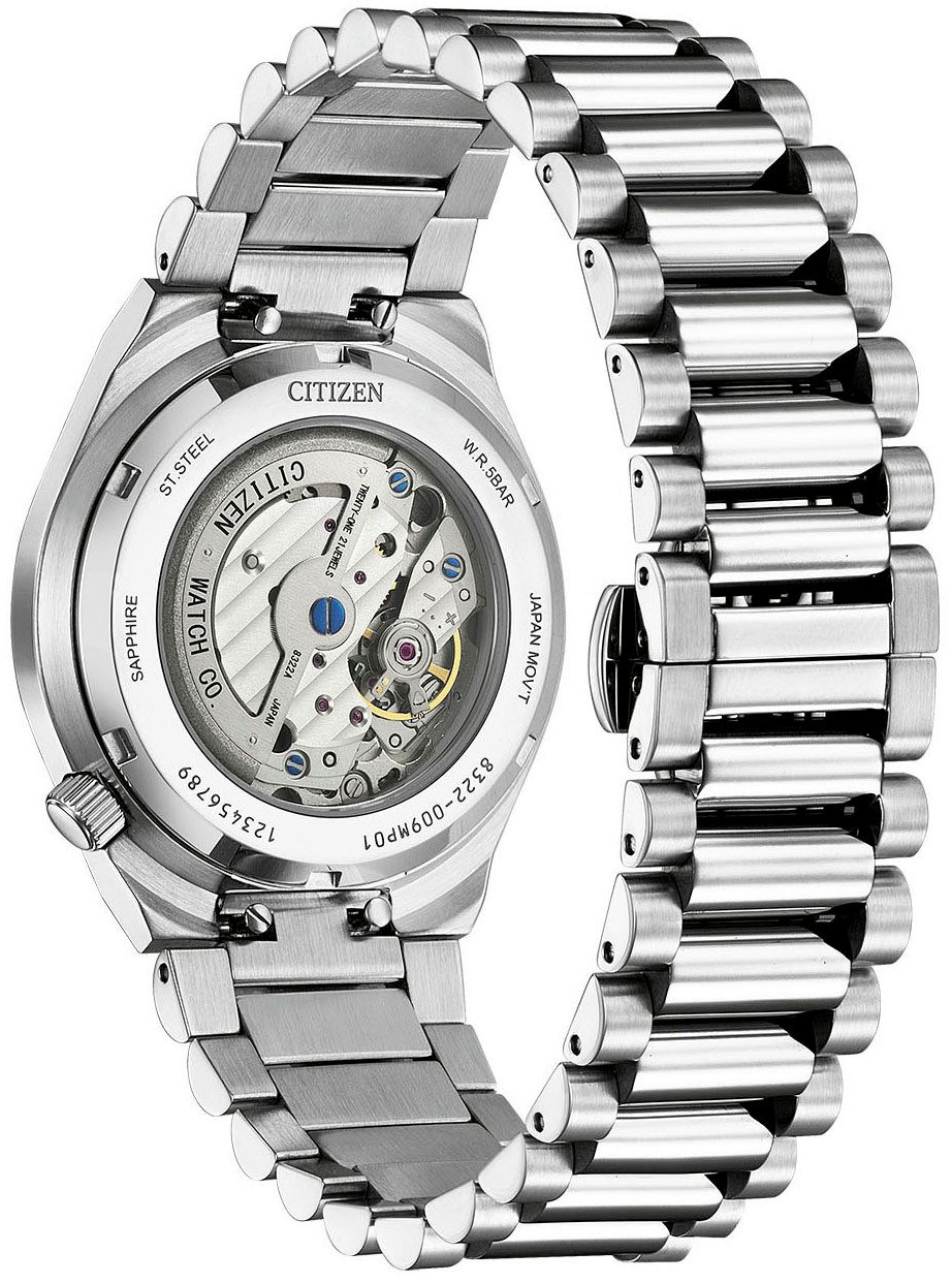Citizen Automatikuhr Tsuyosa NK5010-51L, Armbanduhr, Mechanische Uhr, Herrenuhr, Damenuhr, Edelstahlarmband