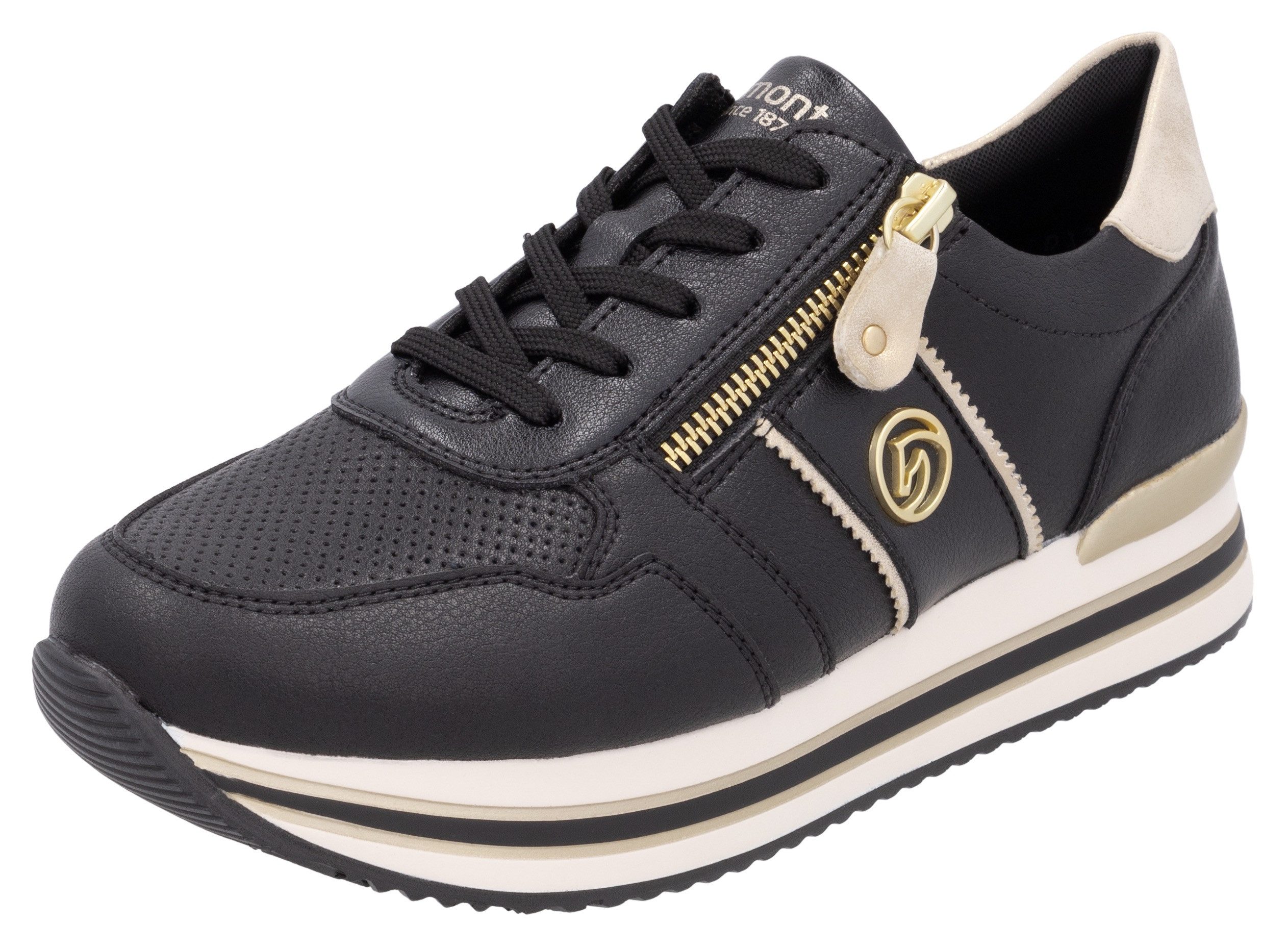 Remonte Plateausneaker, Freizeitschuh, Halbschuh, Schnürschuh mit günstig online kaufen