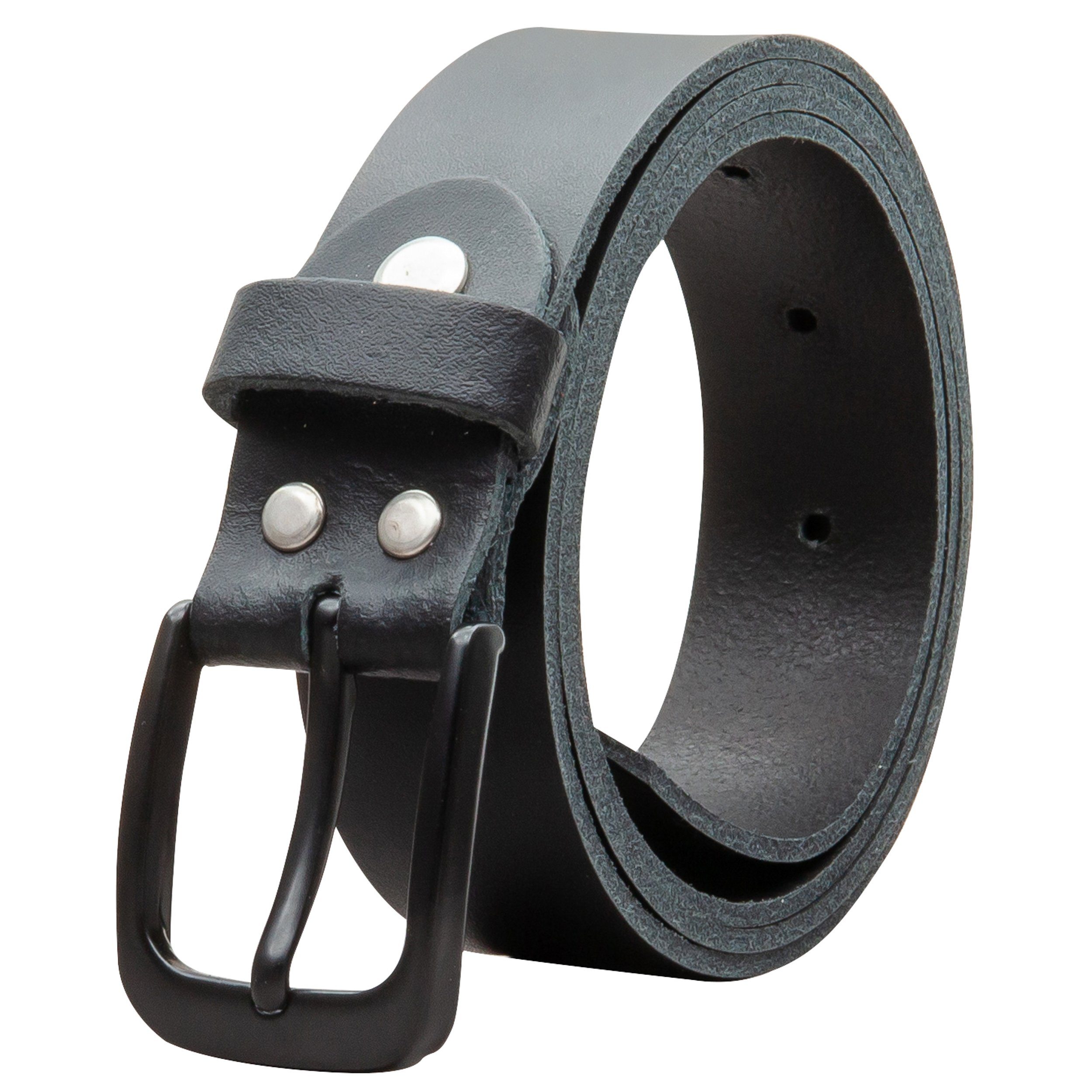 COLOGNEBELT Ledergürtel OM318-SL-Schwarz MADE IN GERMANY, Schwarz Kürzbar, günstig online kaufen