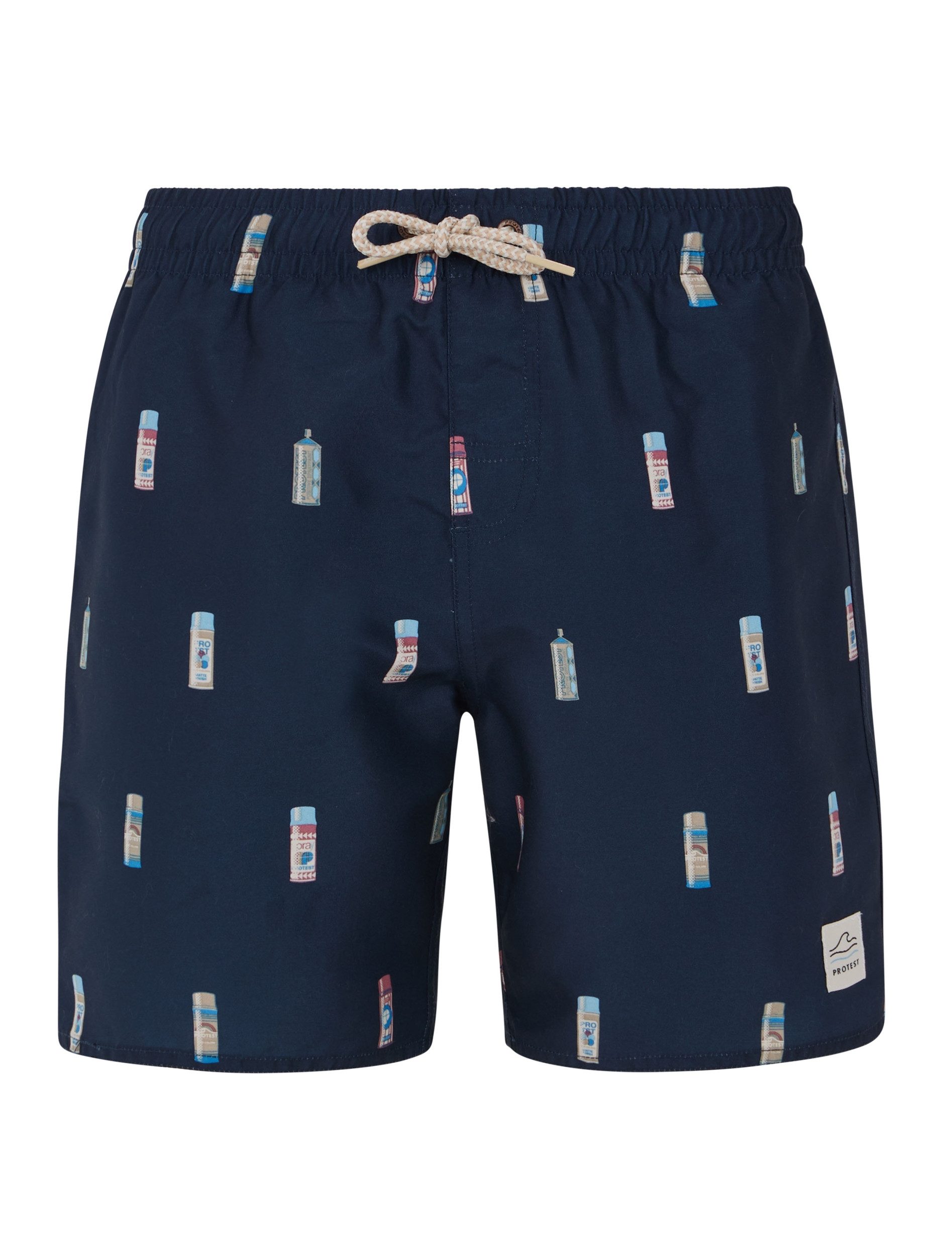 Protest Badeshorts PRTBITMAP JR beachshort NIGHT SKY NAVY