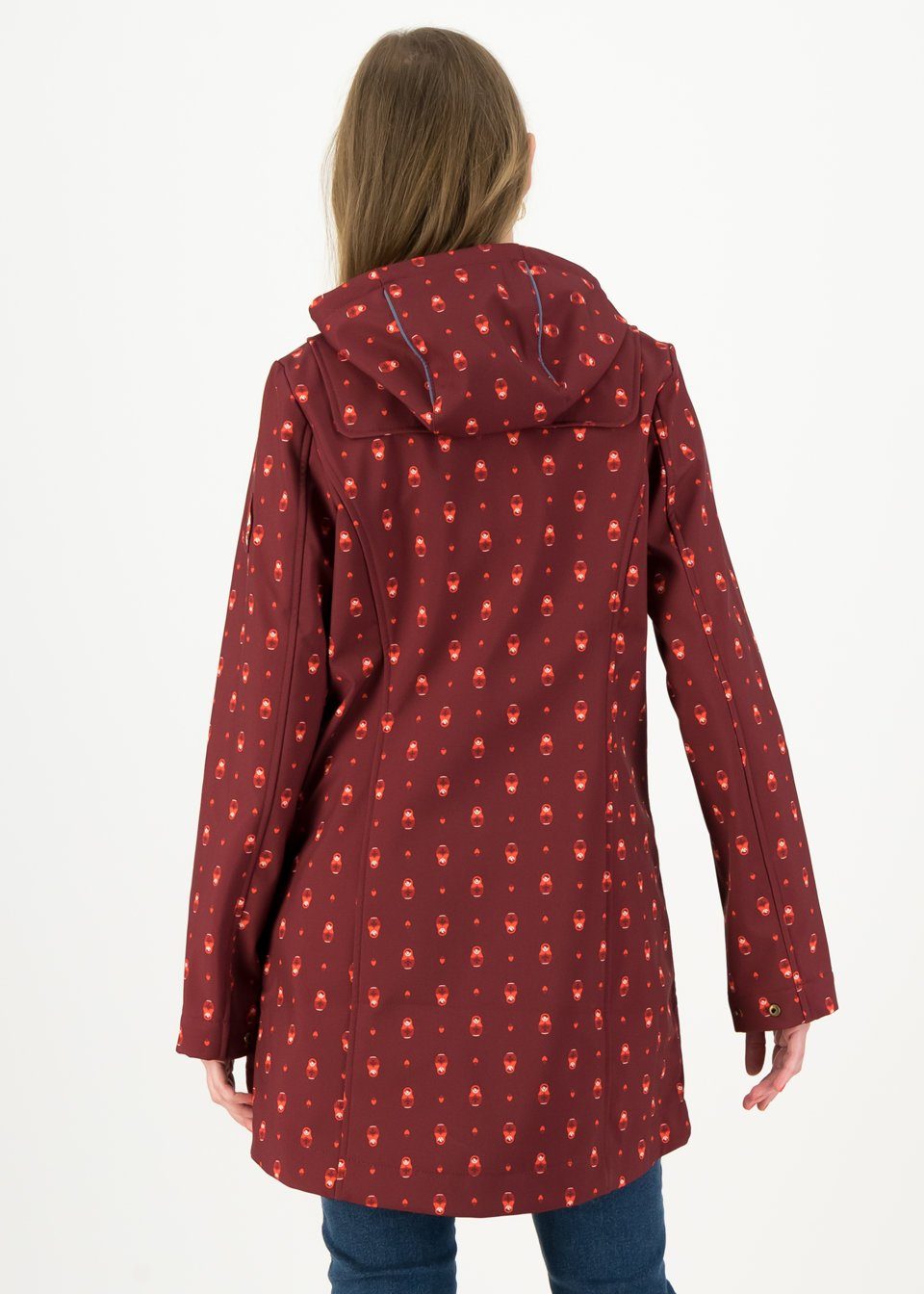 Blutsgeschwister Softshelljacke Blutsgeschwister Wild Weather Long Anorak Damen Jacke Softshell Mantel