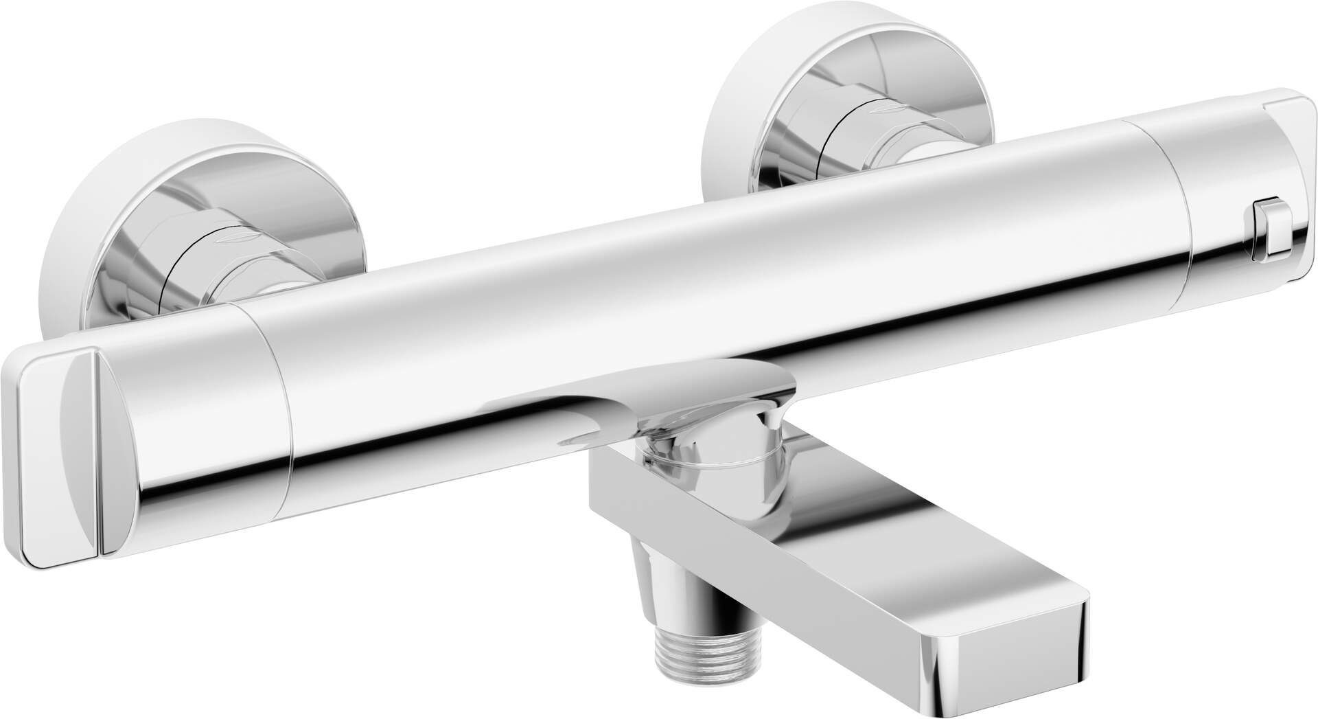 Duscharmatur Wannenarmatur, thermostatisch, Zweigriff Chrom