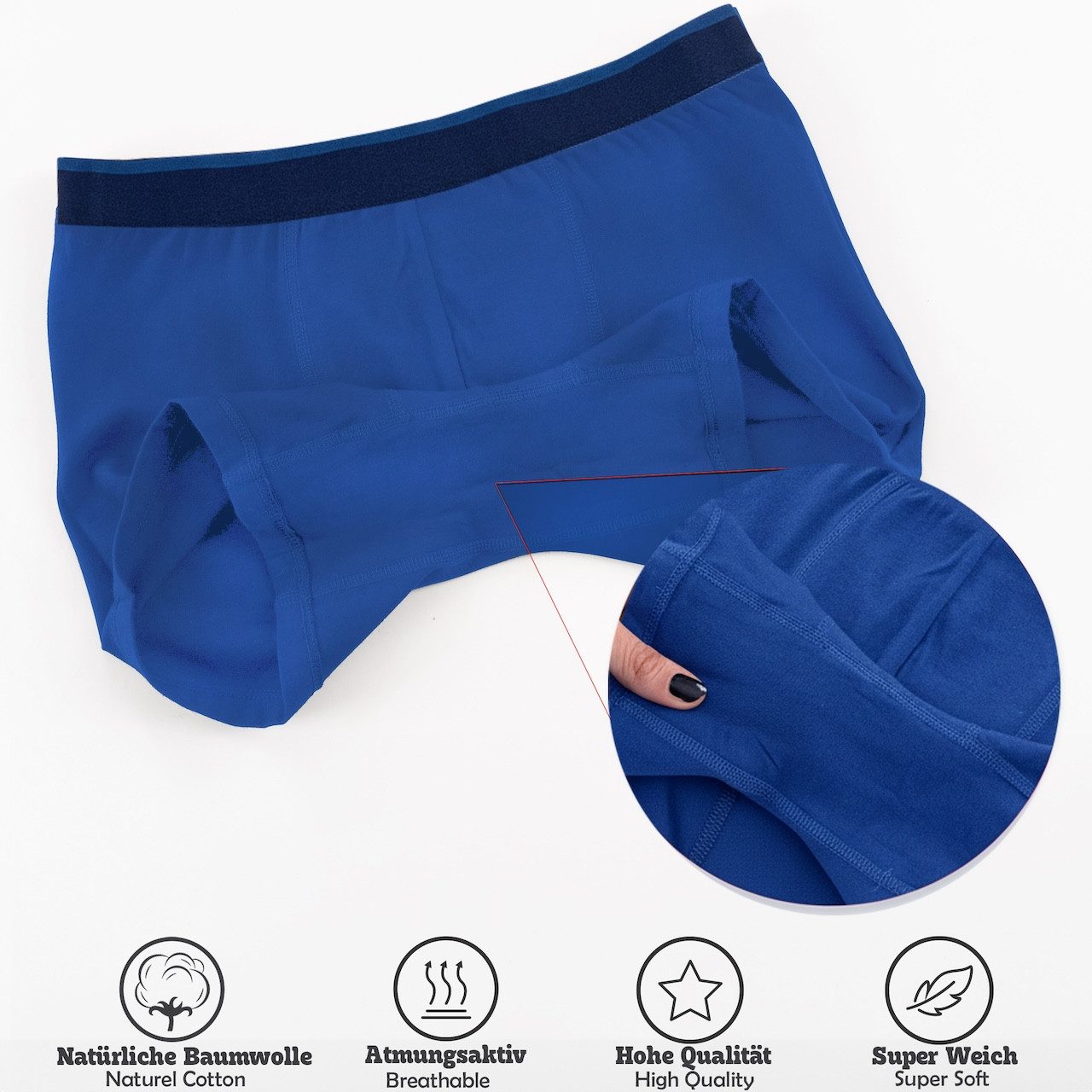 LOREZA Boxershorts 10er Set Jungen Boxershorts Baumwolle - Streifen - Bunt (Spar-Packung, 10-St)
