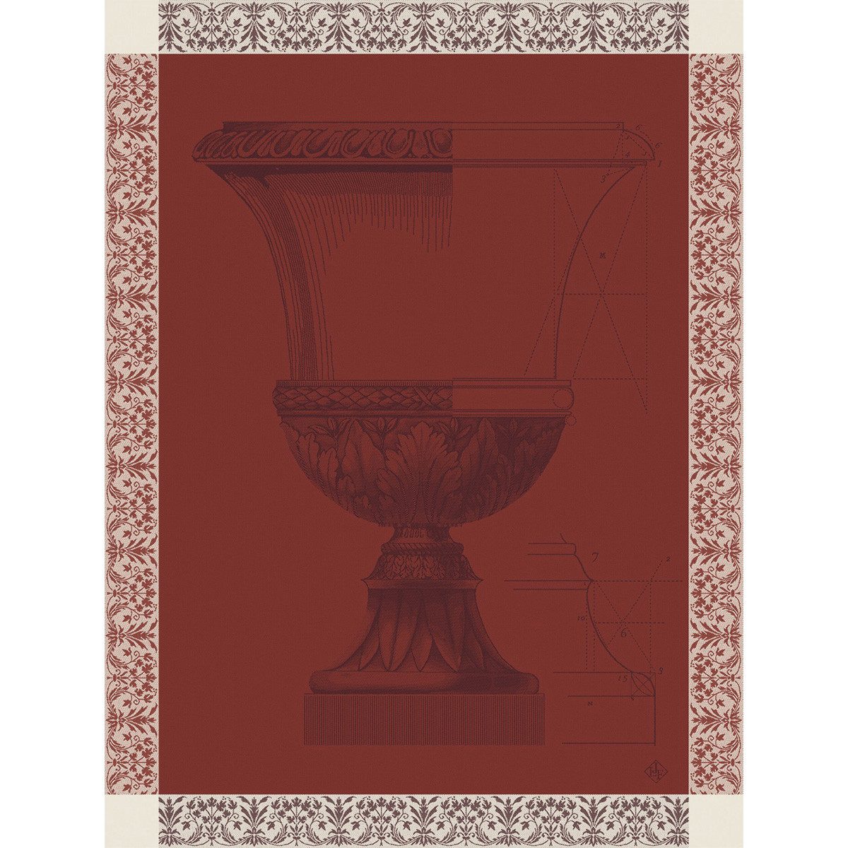 Le Jacquard Francais Geschirrtuch Geschirrtuch Médicis Sienne 60x80 cm, (1-tlg., 1 x Geschirrtuch), jacquard-gewebt