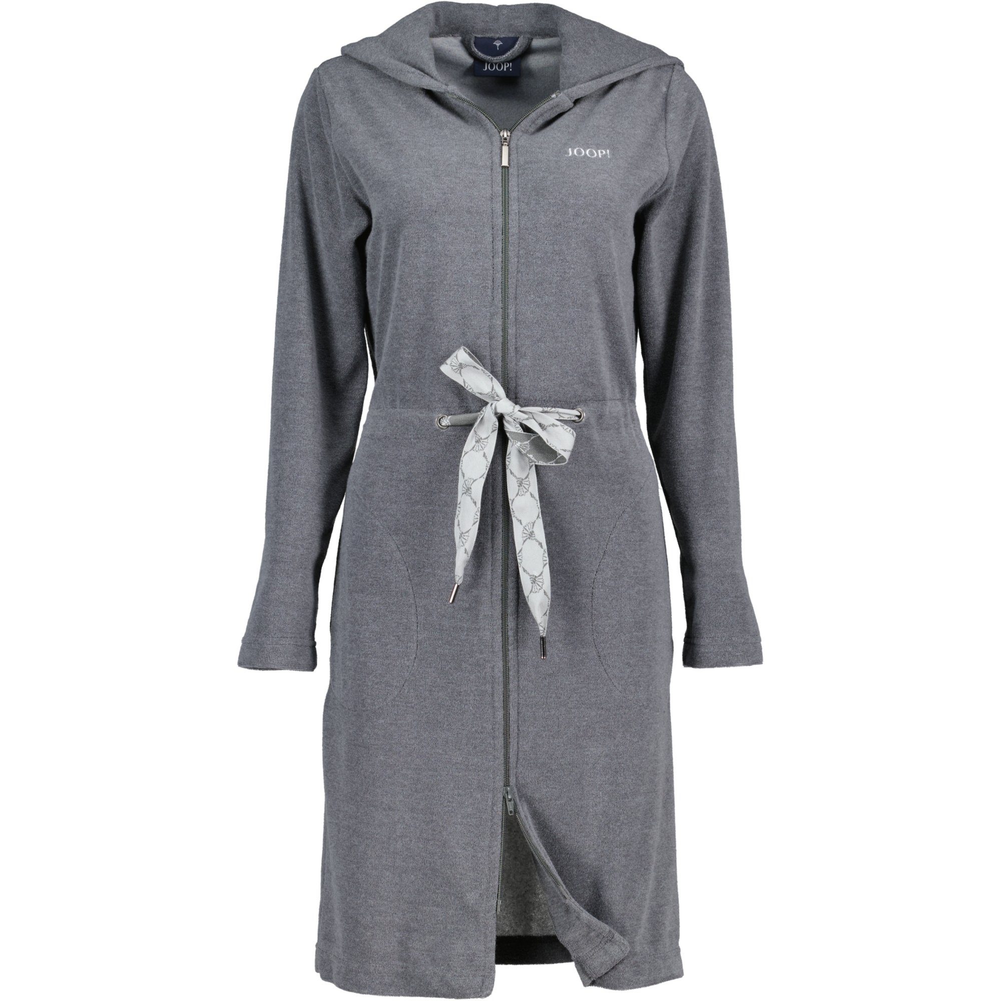 JOOP! Damenbademantel Active 1659 Kapuze Wirkfrottier, Kapuze, 60% Polyester, 40% Baumwolle