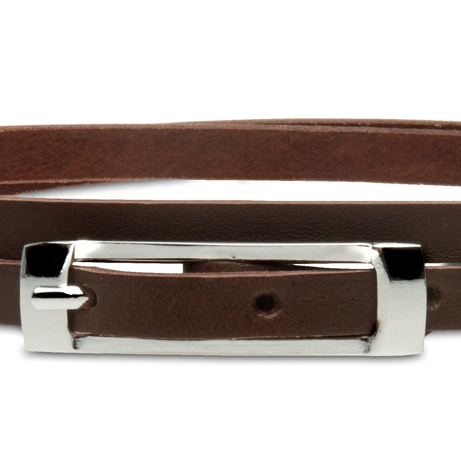 Caspar Taillengürtel GU317 schmaler Damen Ledergürtel günstig online kaufen