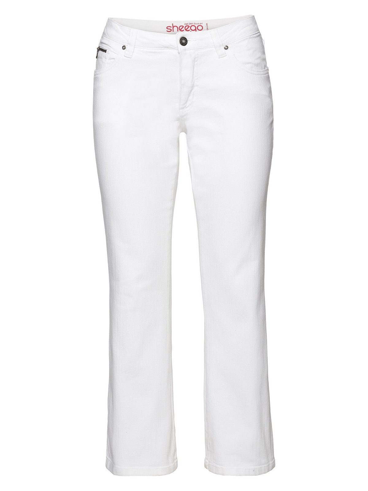 Sheego Bootcut-Jeans Große Größen in 5-Pocket-Form, mit Used-Effekten