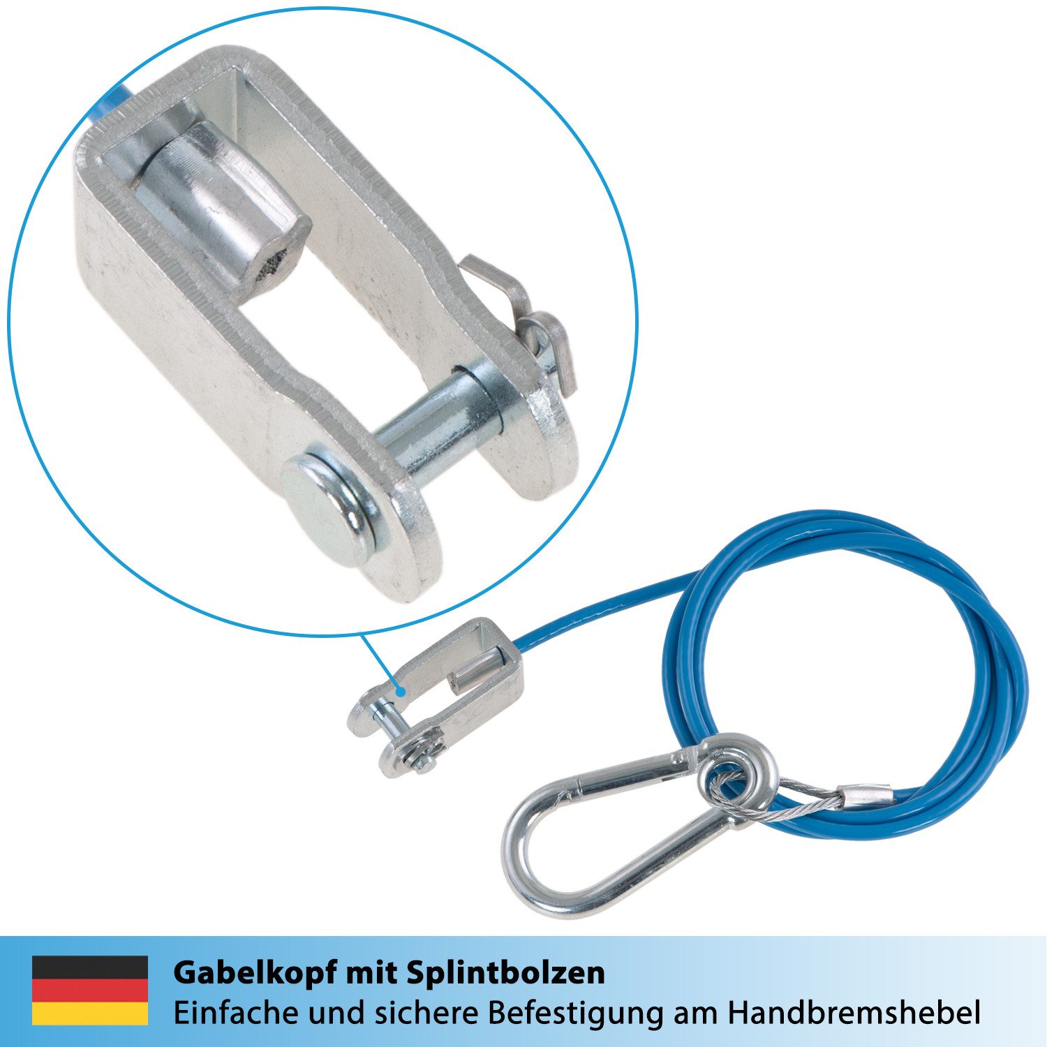 valonic Anhänger Anhänger Abreißseil Fangseil Bremsseil Abrißseil Sicherungsseil 250kg