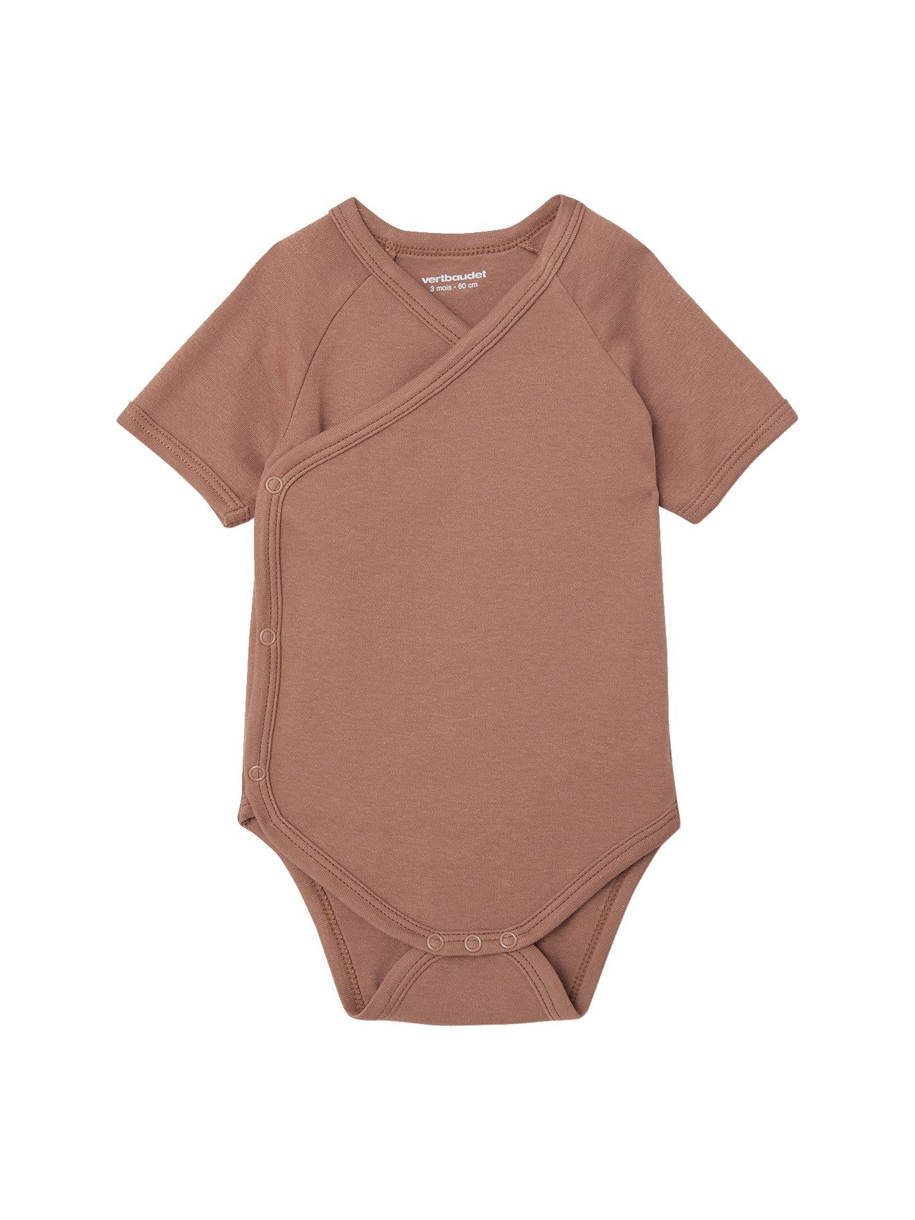 vertbaudet Langarmbody Baby Wickelbodys BASICS 7er-Pack