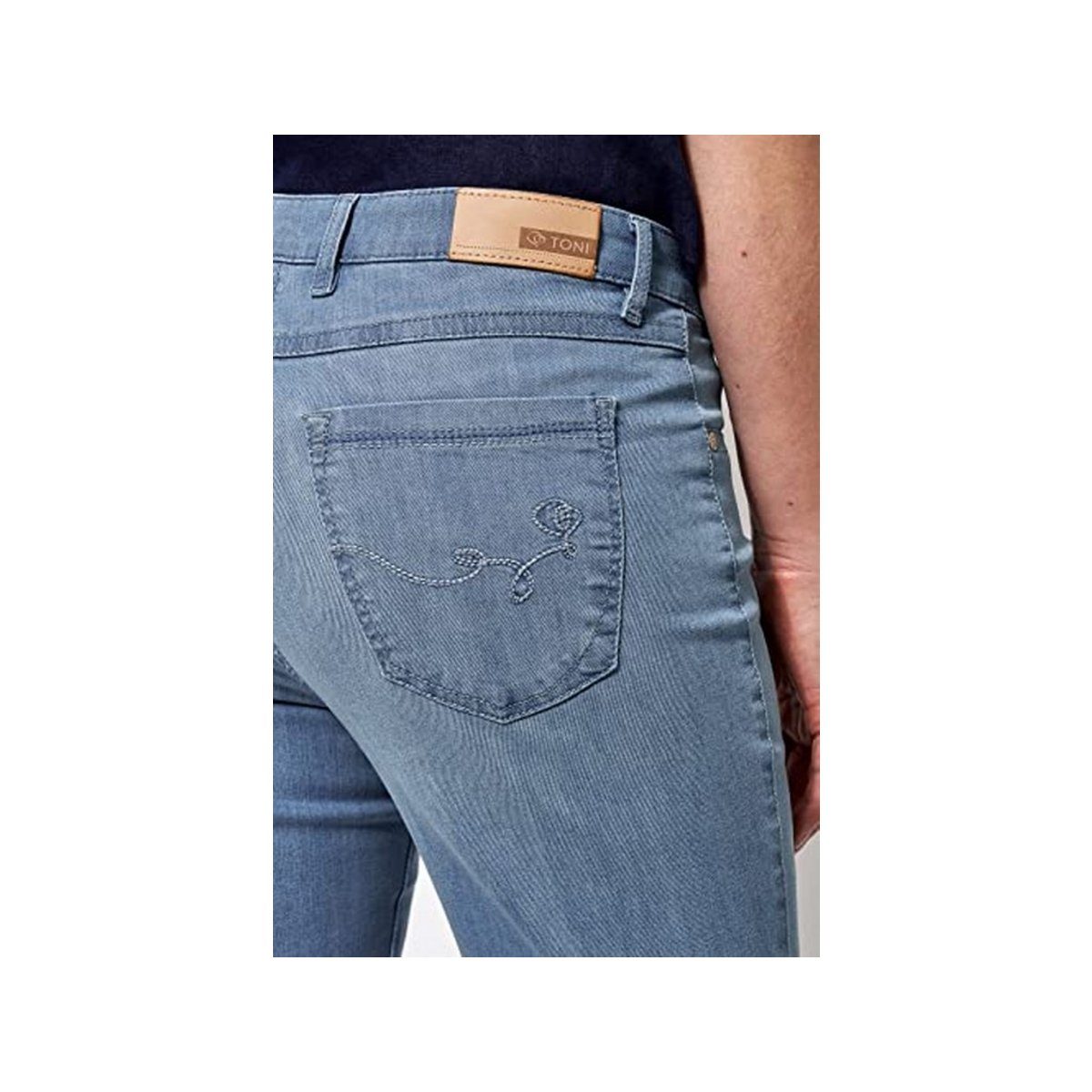 TONI 5-Pocket-Jeans uni (1-tlg) bleached used