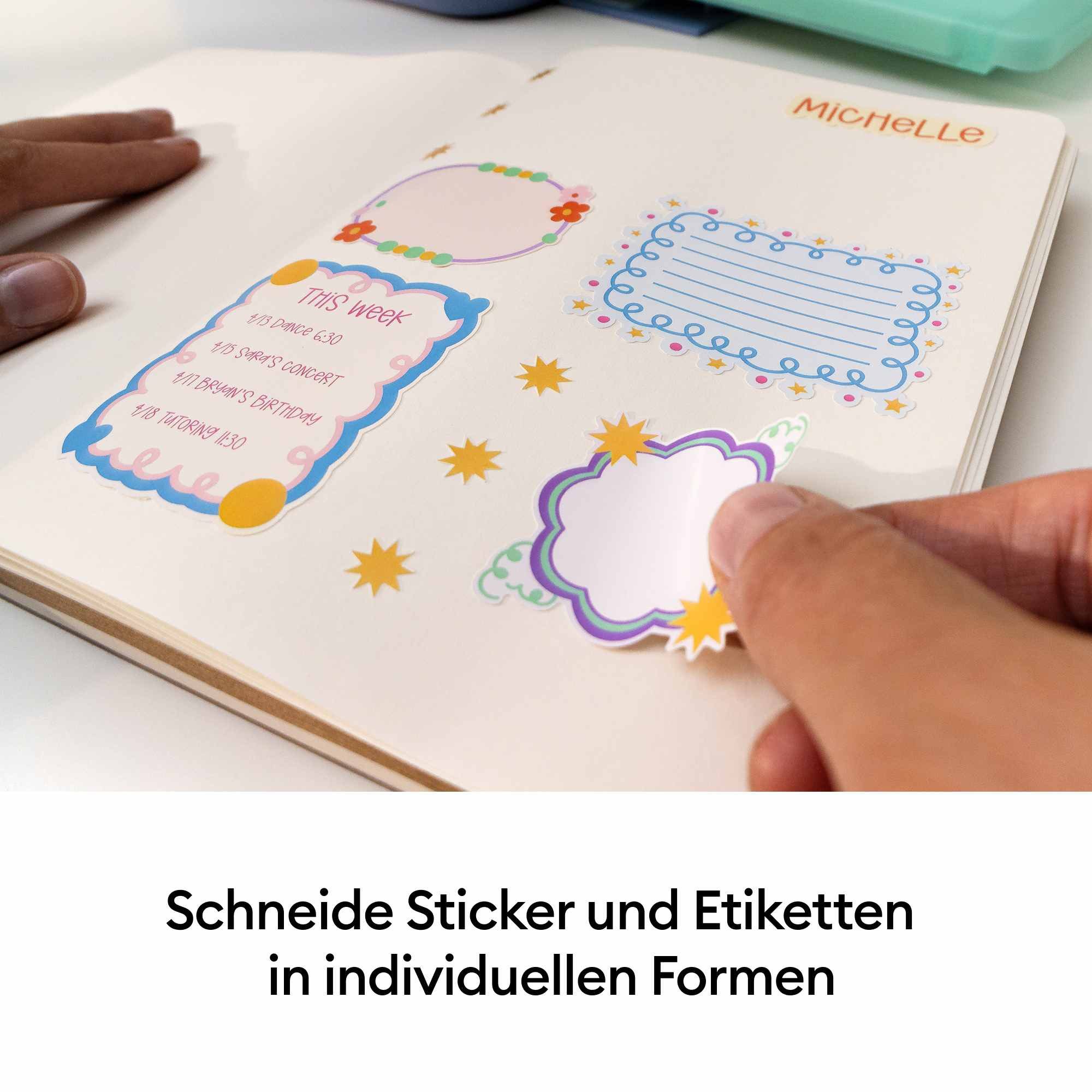 Cricut StickerPix Print + Cut™ Essential Bundle Fotodrucker, (Bluetooth) – Bild 3 von 5