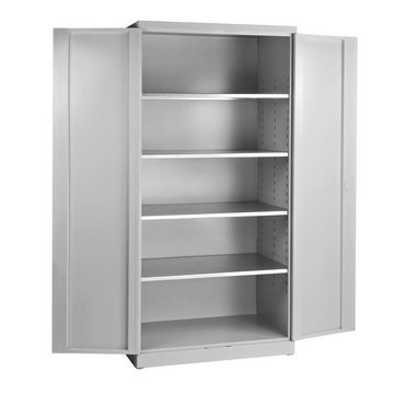 ADB Mehrzweckschrank ADB Flügeltürenschrank aus Pulverbeschichtetem Stahlblech, (BxHxT) 950 x 1950 x 600 mm