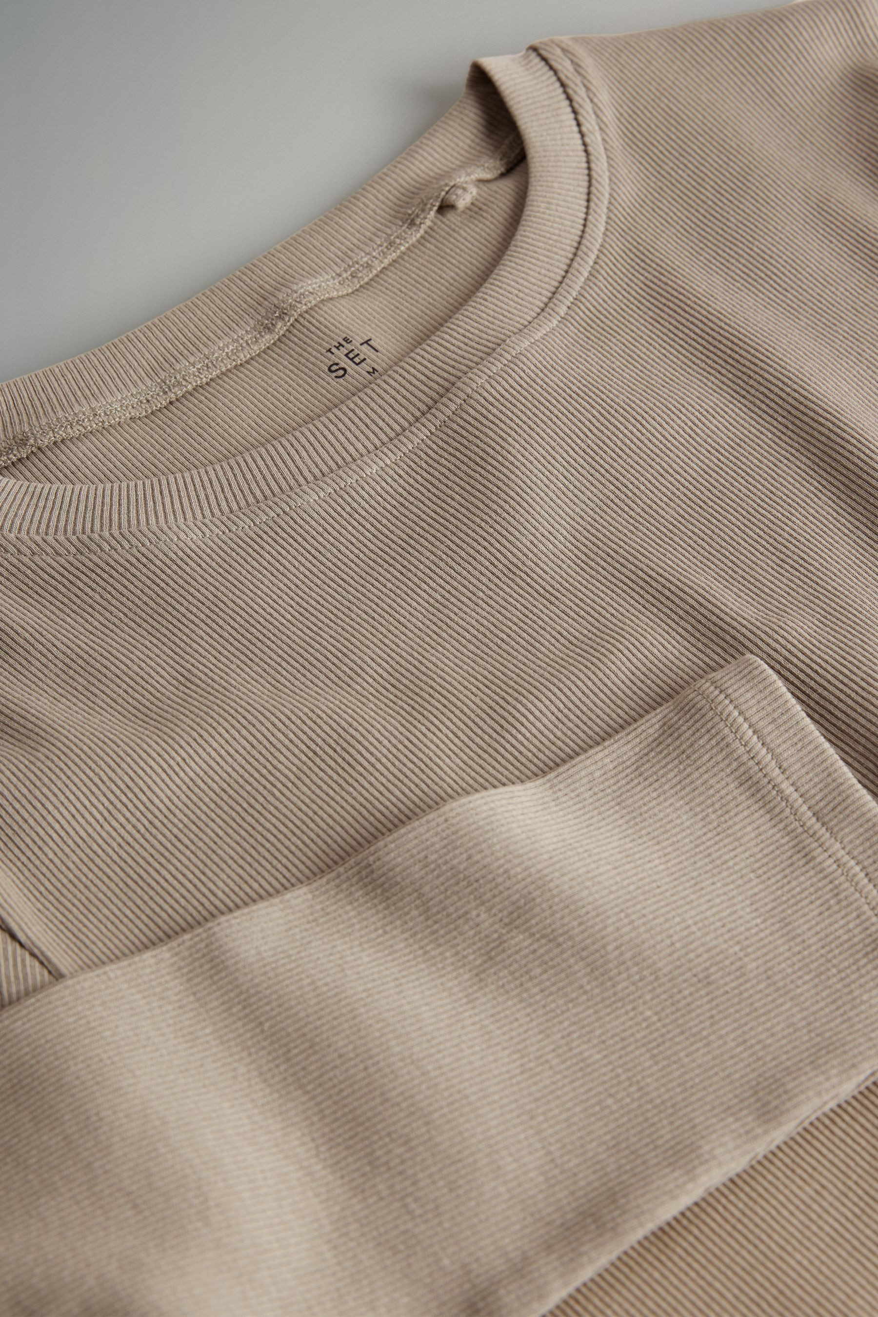 The Set T-Shirt 4er-Pack The Set Gerippte, enge Cropped-T-Shirts (4-tlg) günstig online kaufen