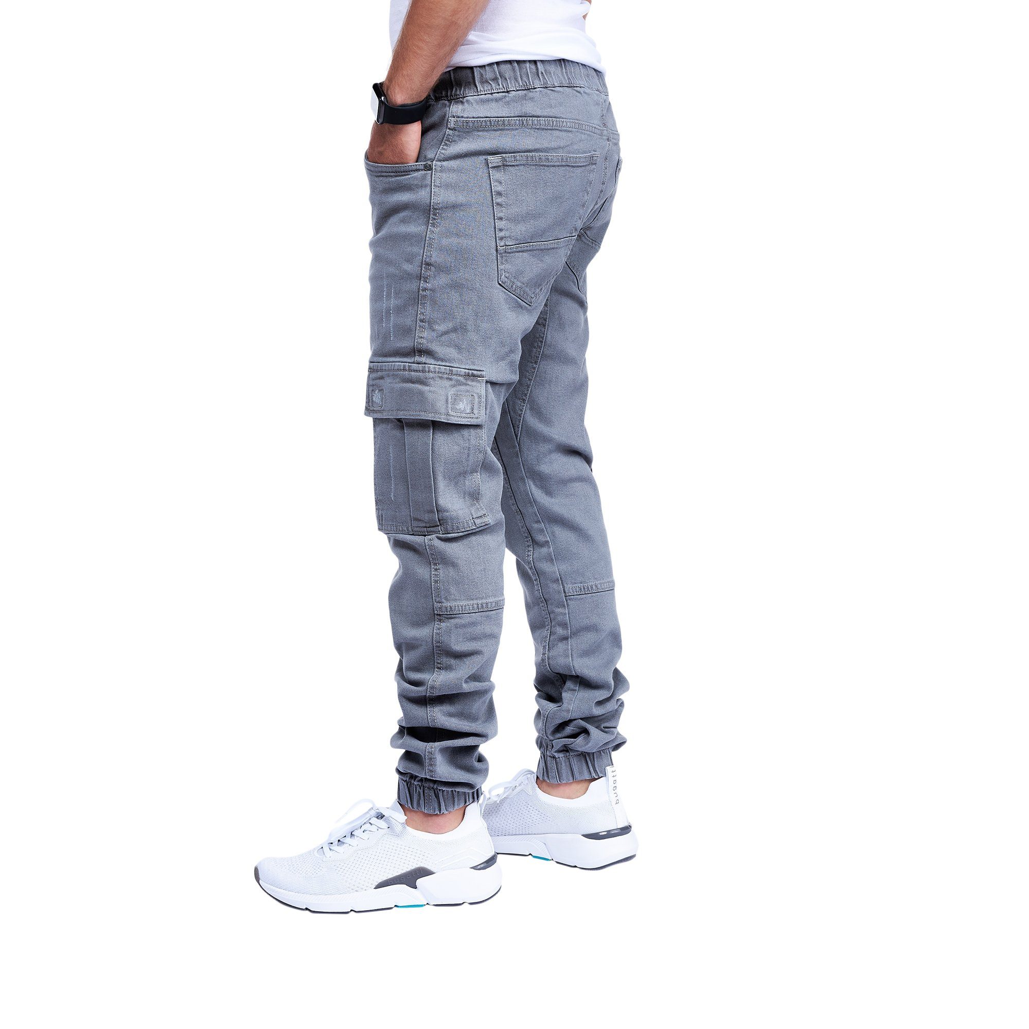 Styleko Cargohose 8003 Herren Cargohose Cargo Jeans Hose für Männer Jungen Regular Denim