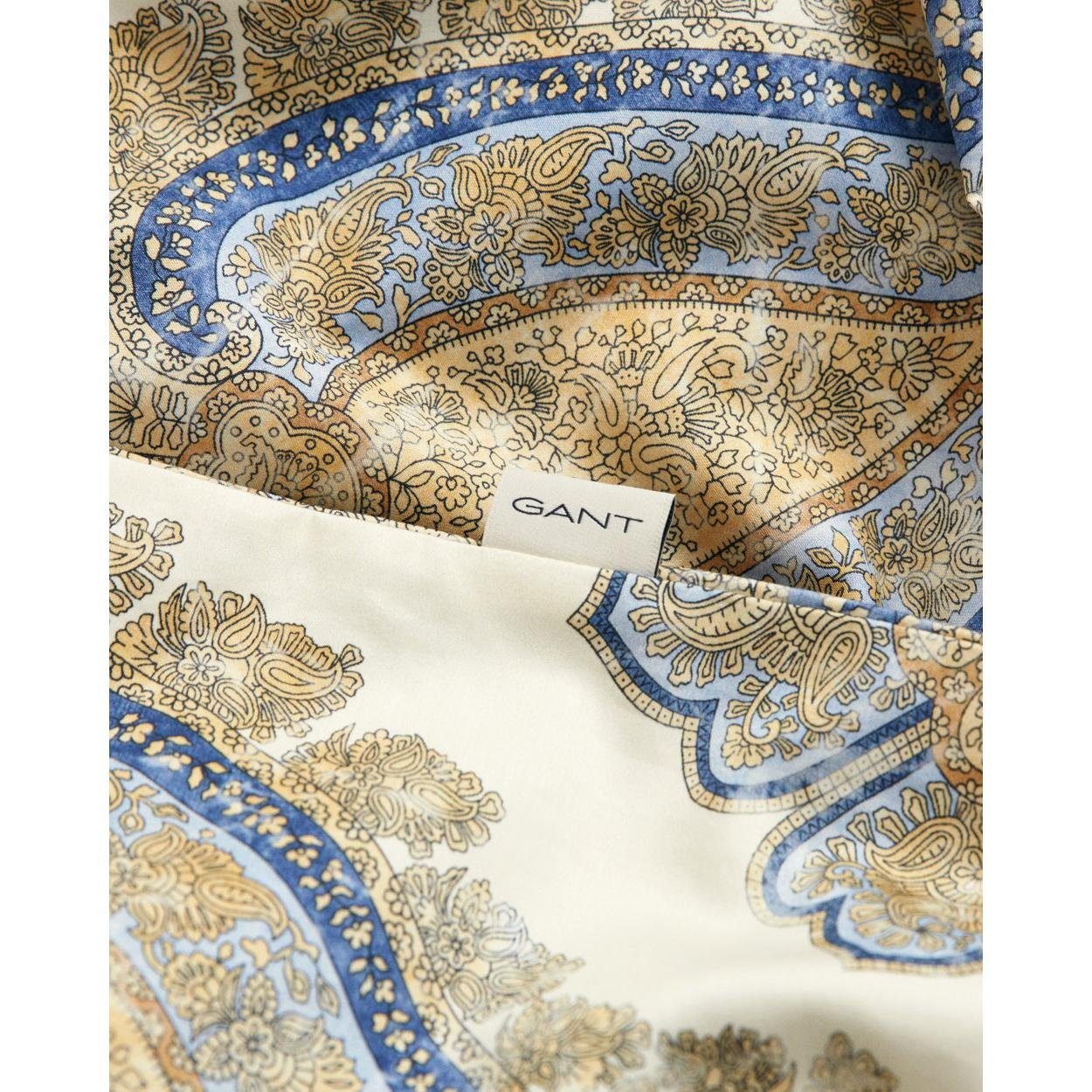 Gant Kissenhülle Gant Home Kopfkissenbezug mit Reißverschluss Sateen Paisley Mild White