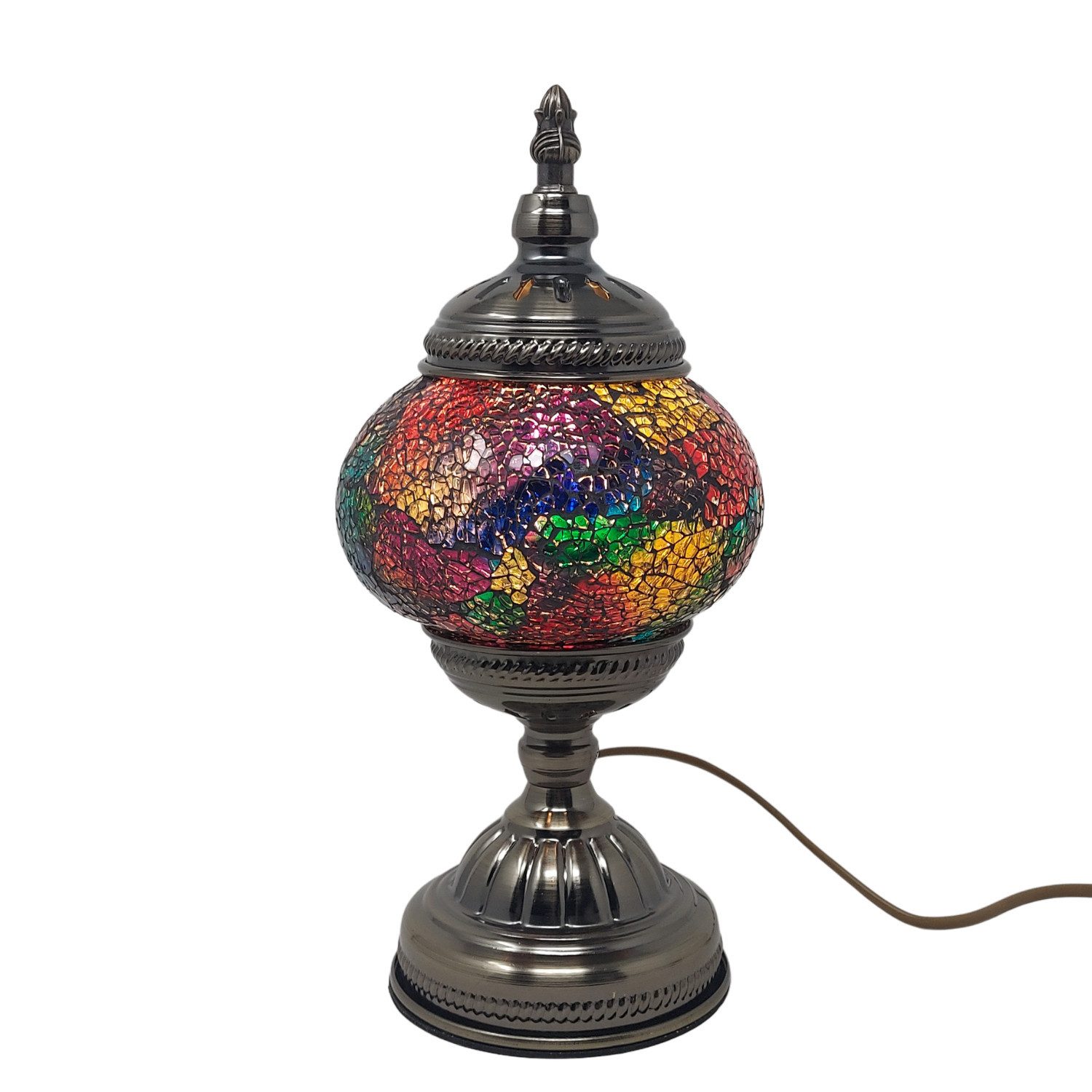 formano Tischleuchte MAROKKO MOSAIK, Nicht enthalten, mit Stecker, Mehrfarbig, Mosaik, H: 29cm