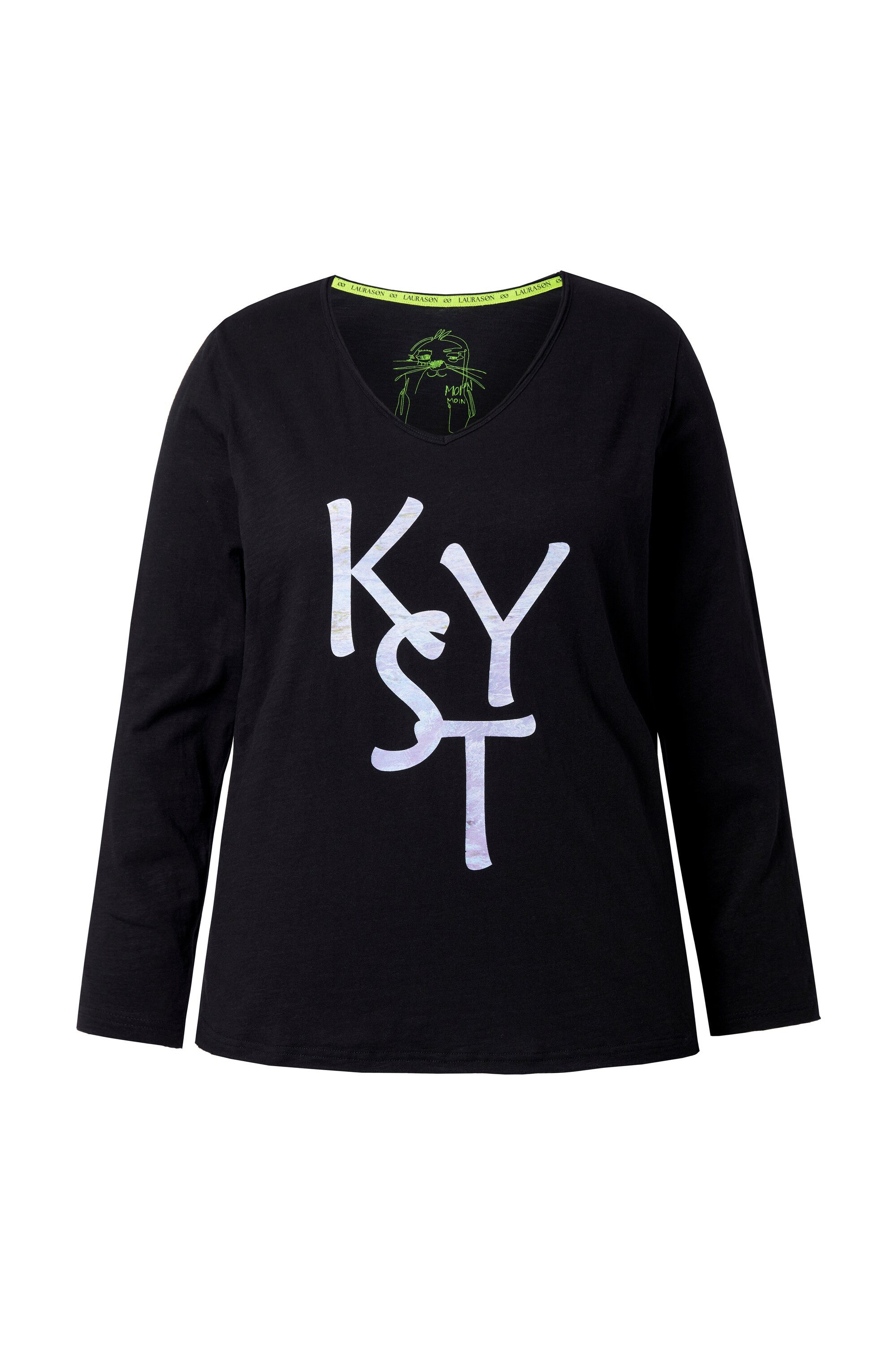 Laurasøn T-Shirt T-Shirts V- Ausschnitt Langarm günstig online kaufen