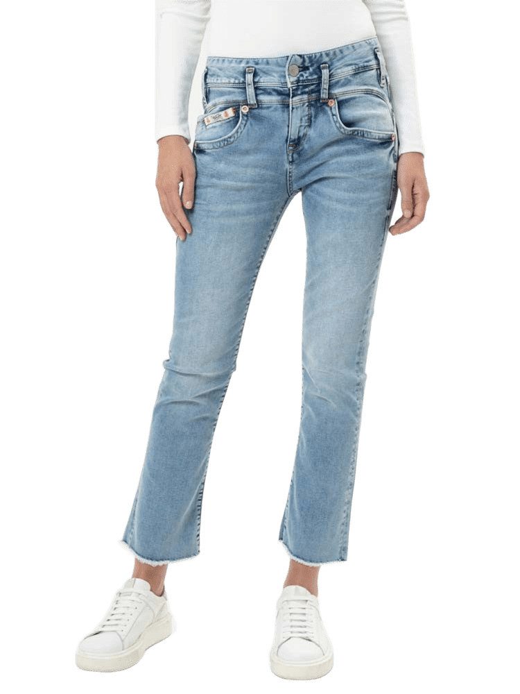 Herrlicher Bootcut-Jeans Pearl Cropped Reused Denim günstig online kaufen
