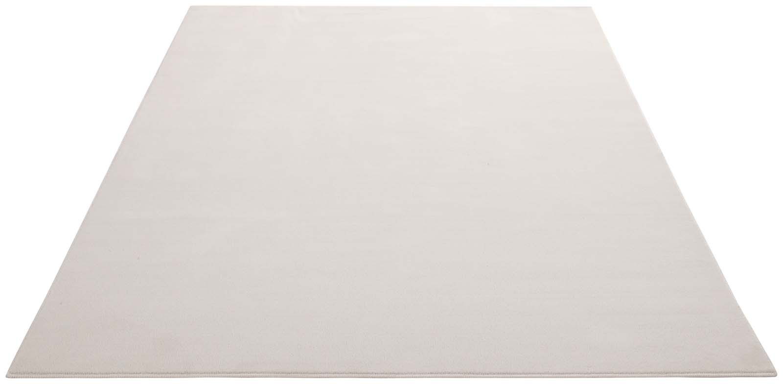 TaraCarpet Teppich Kurzflor-Teppich Madrid Uni, rechteckig, Höhe: 9 mm, Wohnzimmer, Schlafzimmer, Esszimmer, Madrid New creme 60x120