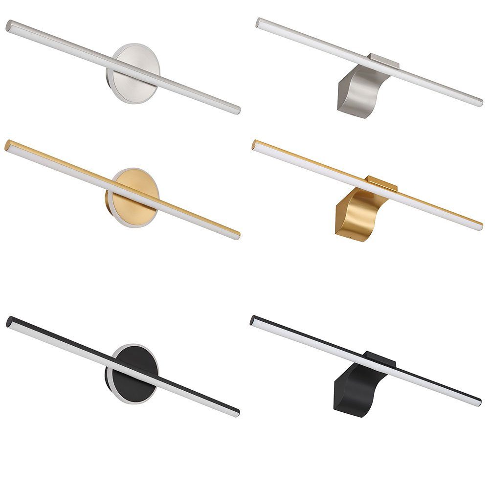 GLOBO LIGHTING LED Wandleuchte, LED-Leuchtmittel fest verbaut, Neutralweiß, Wandlampe Spiegelleuchte Badezimmerlampe LED IP44 Wandleuchte