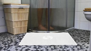 Badematte Bath Mat,Kimi andas Badezimmerteppich 100% Baumwolle 2er Set RAIKOU, Baumwolle, 6 mm Gesamthöhe