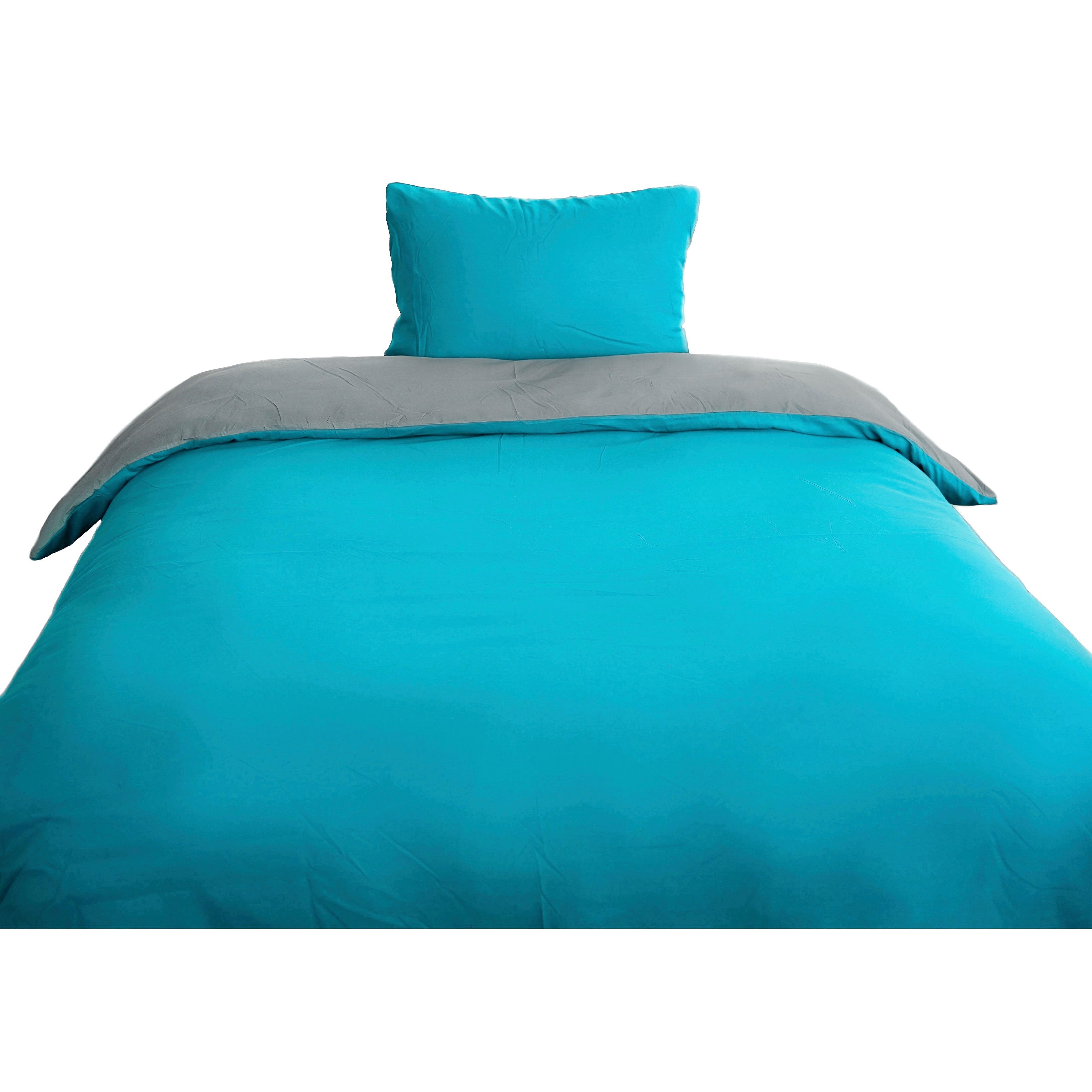 COFI 1453 Bettwäsche mit Reißverschluss - Wende-Bettwäsche für Einzel- und Doppelbett, 2 teilig