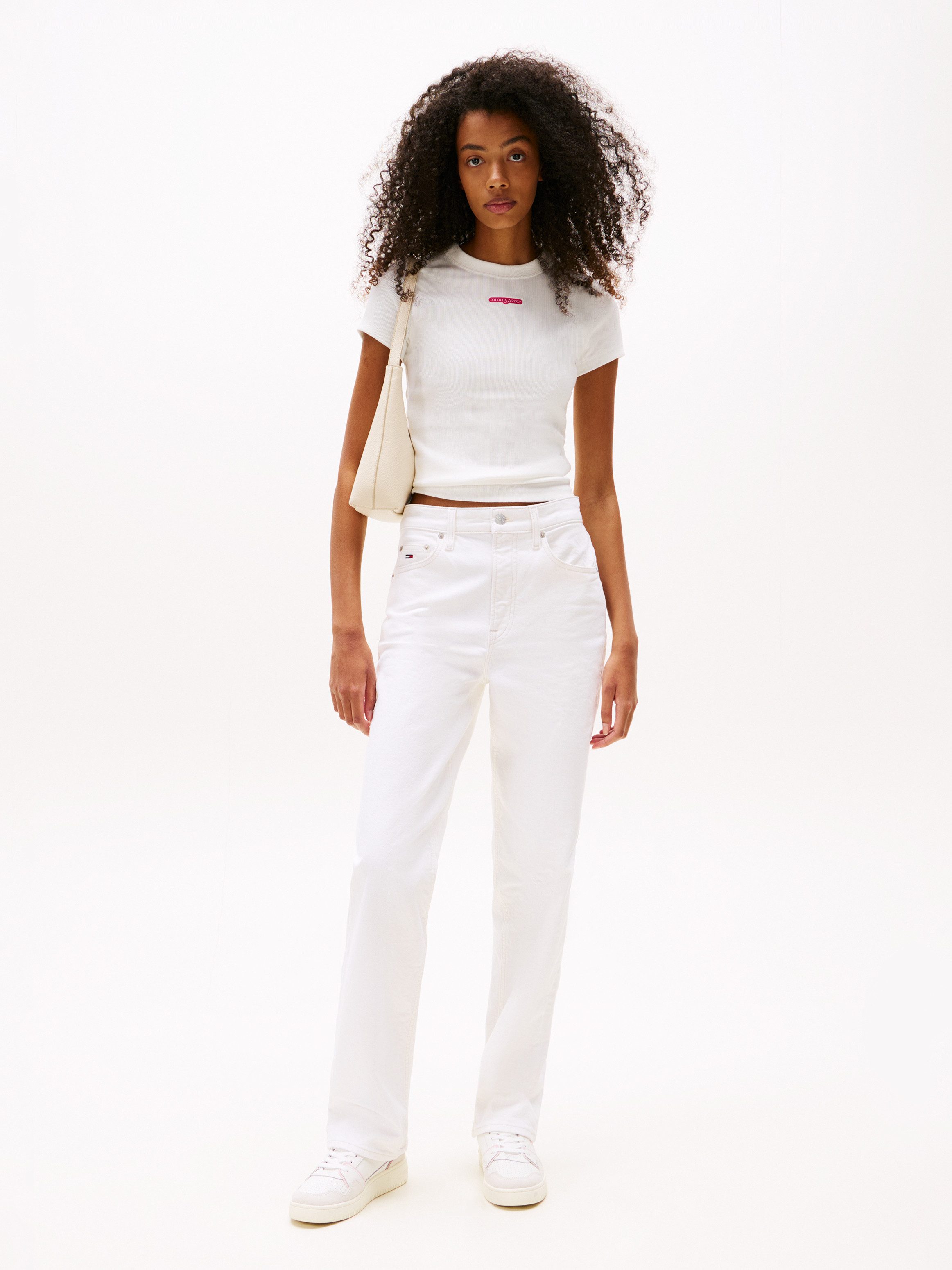Tommy Jeans Kurzarmshirt TJW SLIM SCRIPT günstig online kaufen