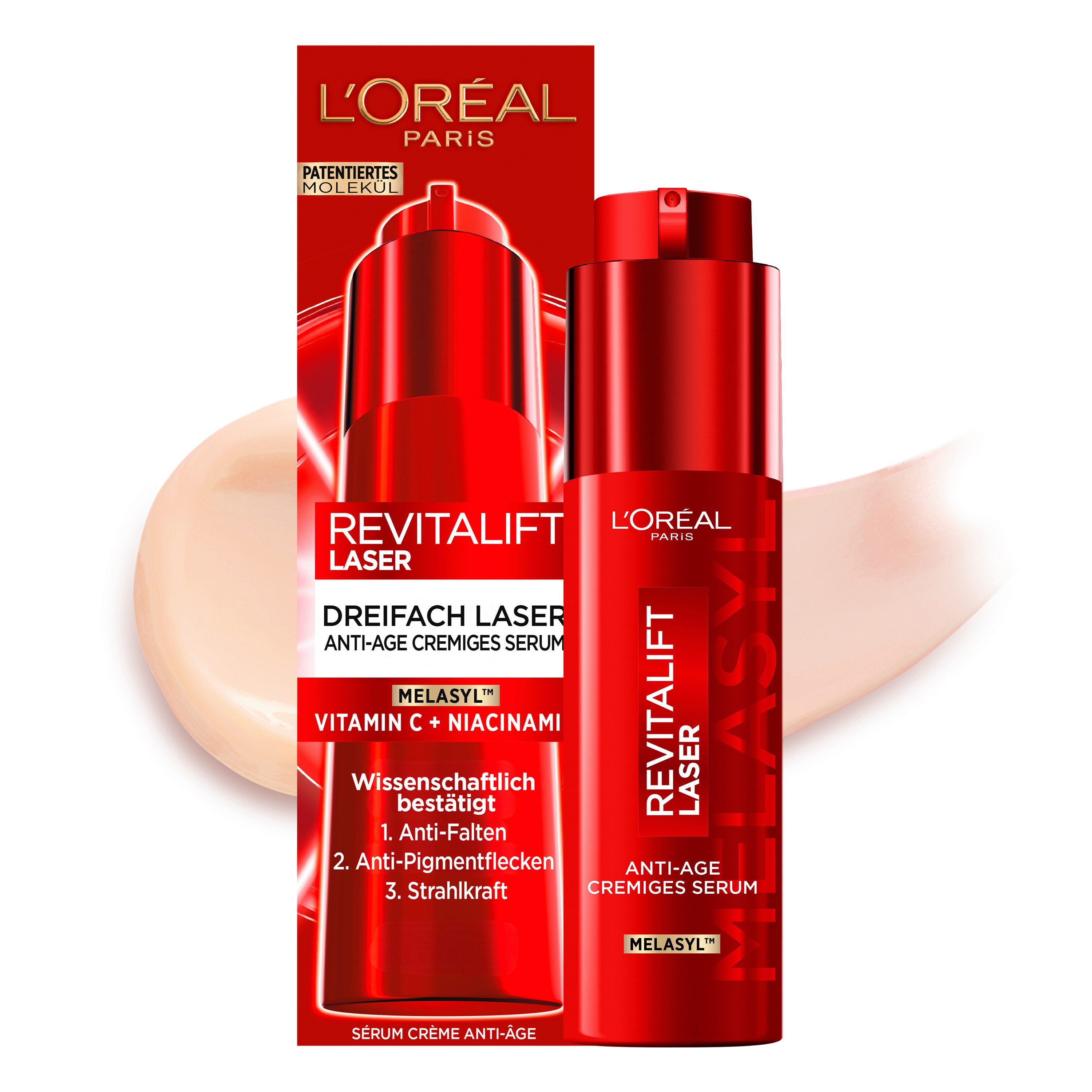 L'ORÉAL PARIS Gesichtsserum REVITALIFT LASER ANTI-AGE CREMIGES SERUM