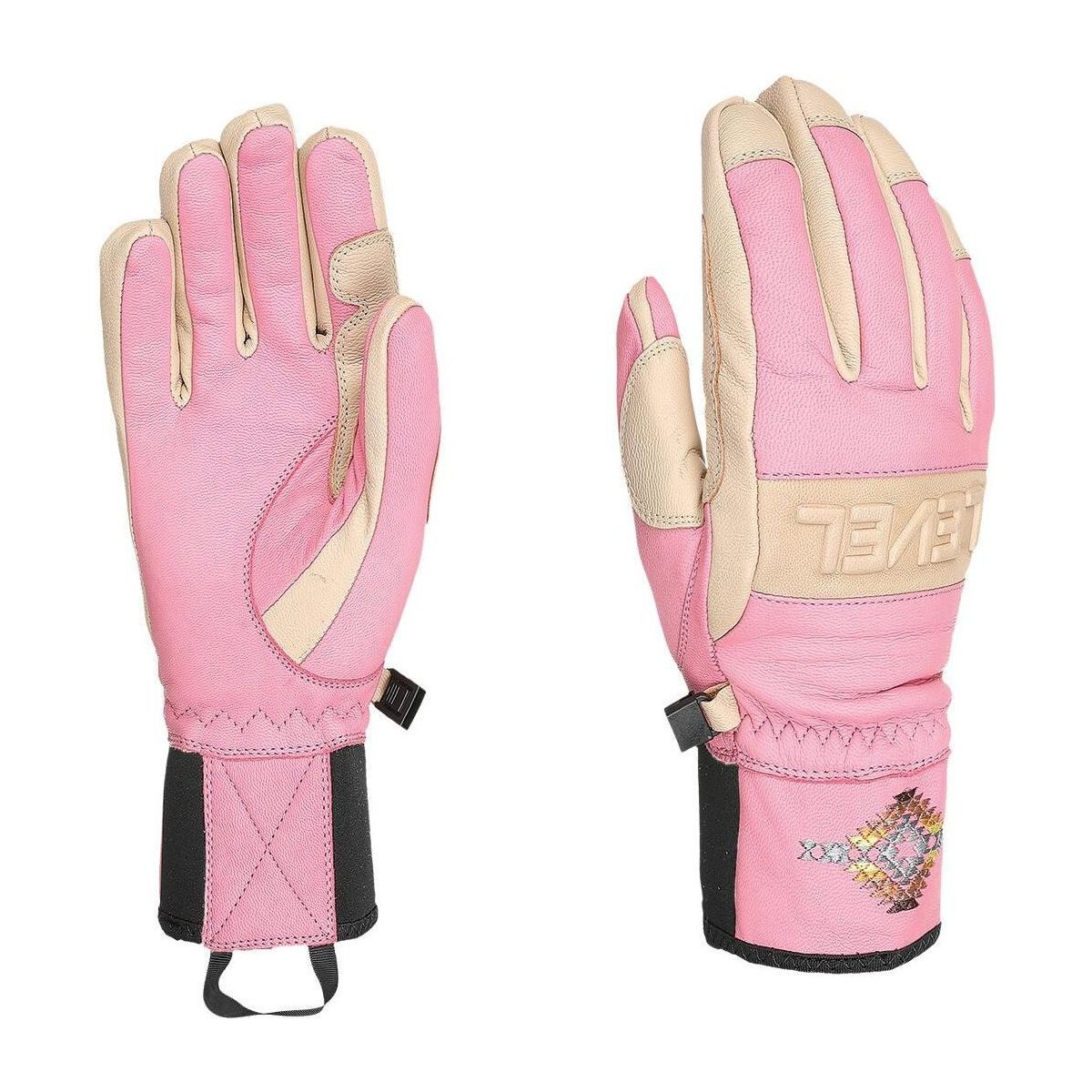 Level Skihandschuhe Joy Wasserdichter Ziegenlederhandschuh für Freestyle-Skifahrer mit