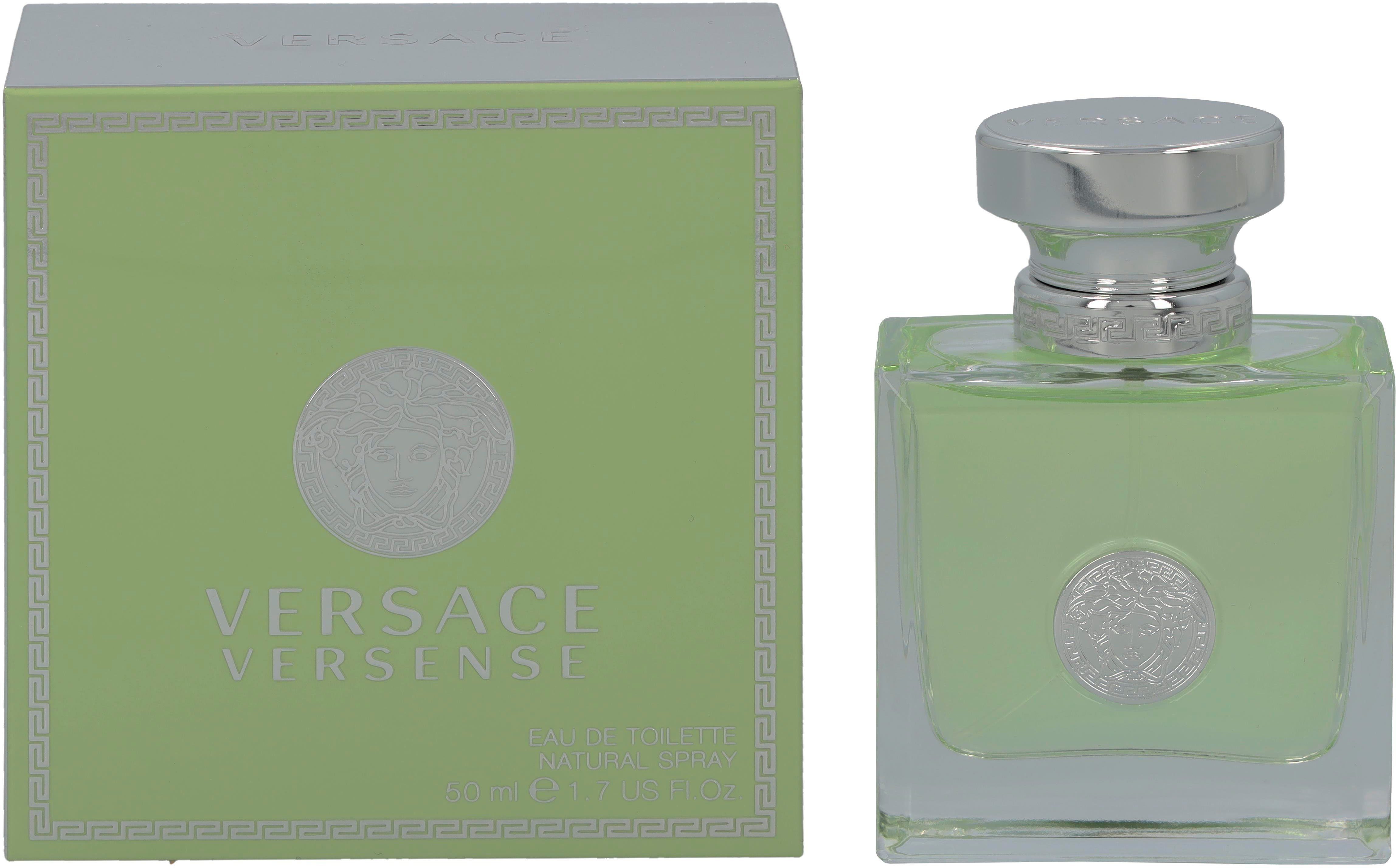 Versace Eau de Toilette VERSENSE EDT, Blumig-holziger Damenduft mit Mandarine, Jasmin und Sandelholz.