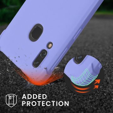 kwmobile Handyhülle Hülle für Samsung Galaxy A40, mit Metall Kette zum Umhängen - Silikon Handy Cover Case Schutzhülle