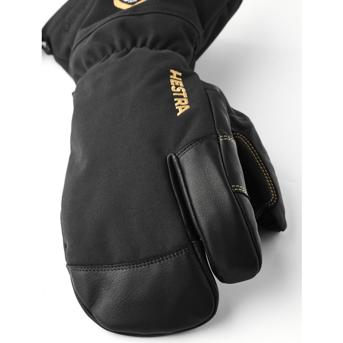Hestra Skihandschuhe Army Leather Gore-tex - 3 Finger Hochwertige, wasserdichte und extrem warme 3-Finger-Handschuhe für