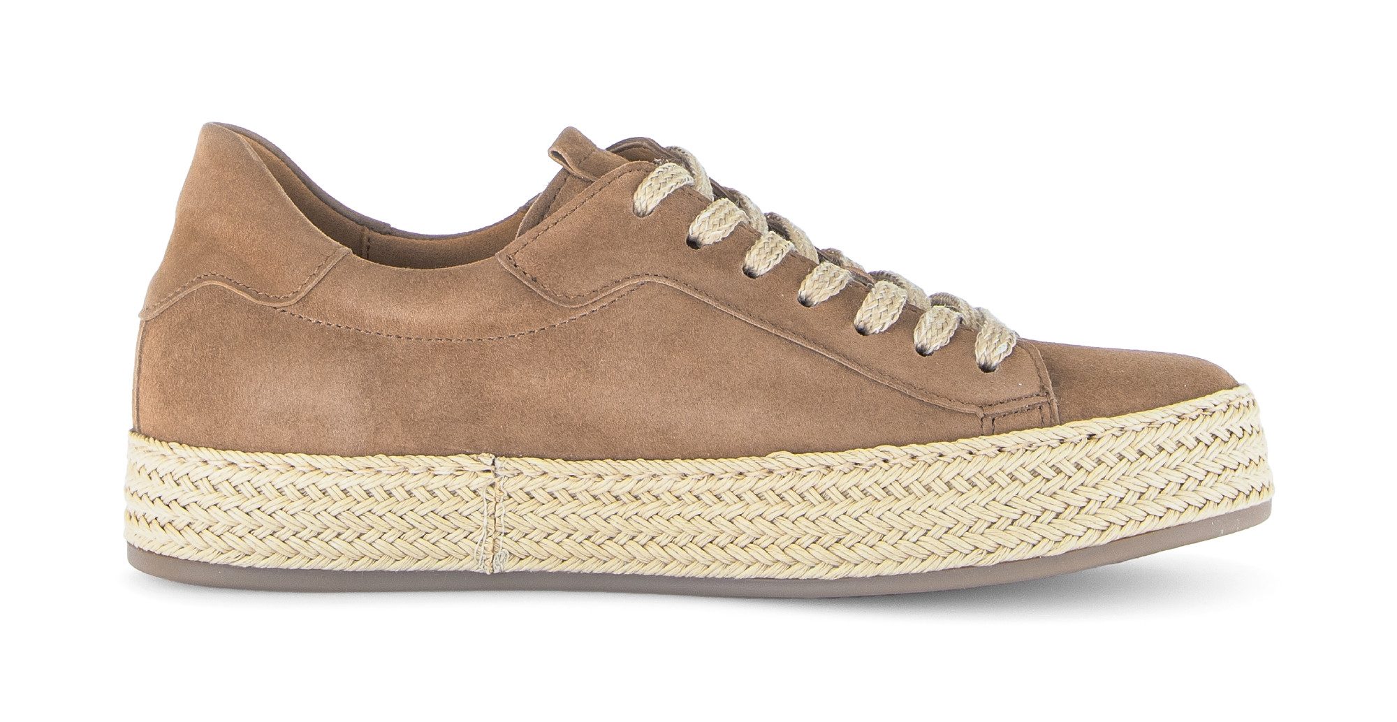 Gabor Plateausneaker, Freizeitschuh, Halbschuh, Schnürschuh mit Ziernähten