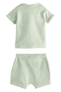 Next T-Shirt & Shorts Baby-T-Shirt + Shorts aus Frottee im 2er Set (2-tlg)