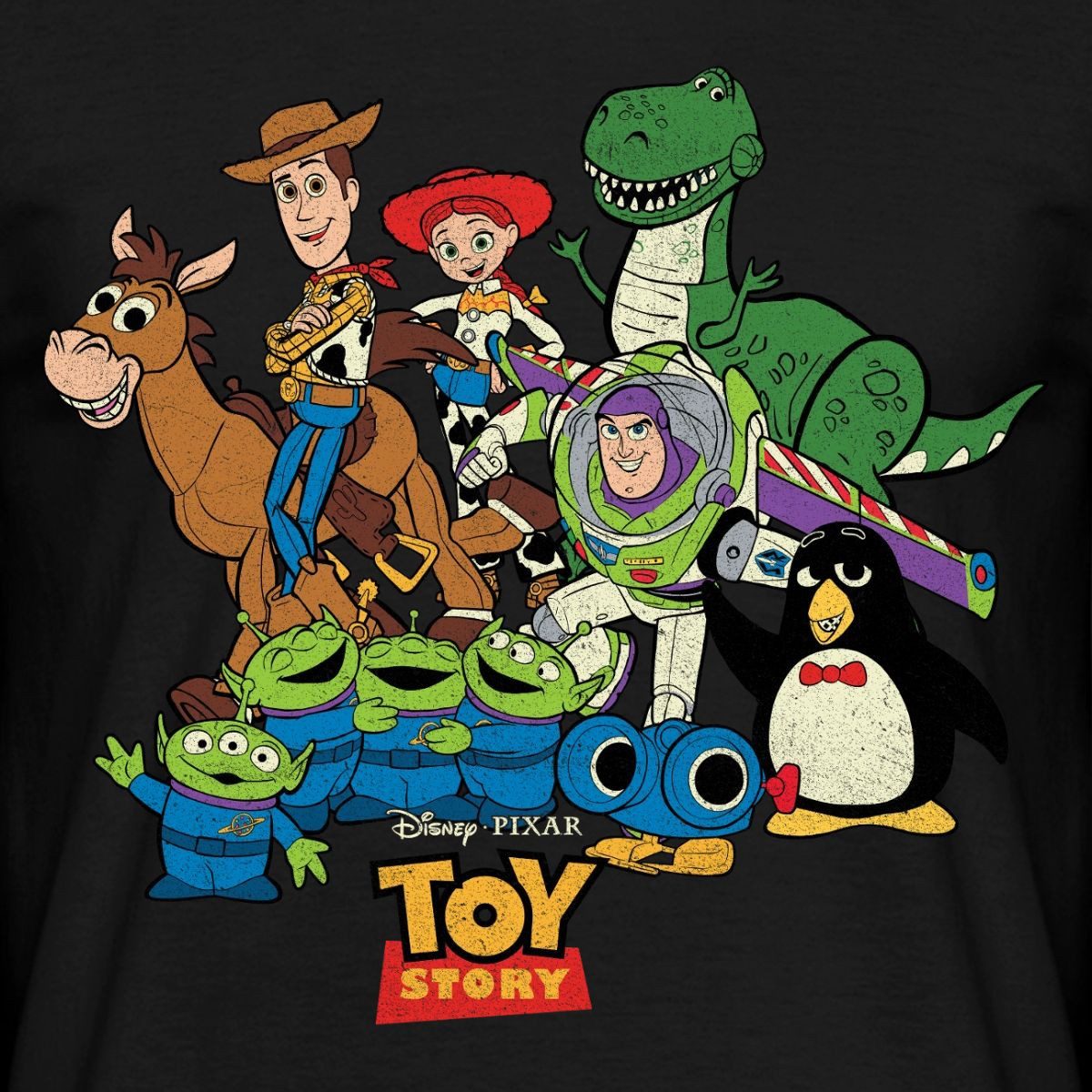 Spreadshirt T-Shirt Toy Story Charaktere Männer T-Shirt (1-tlg)