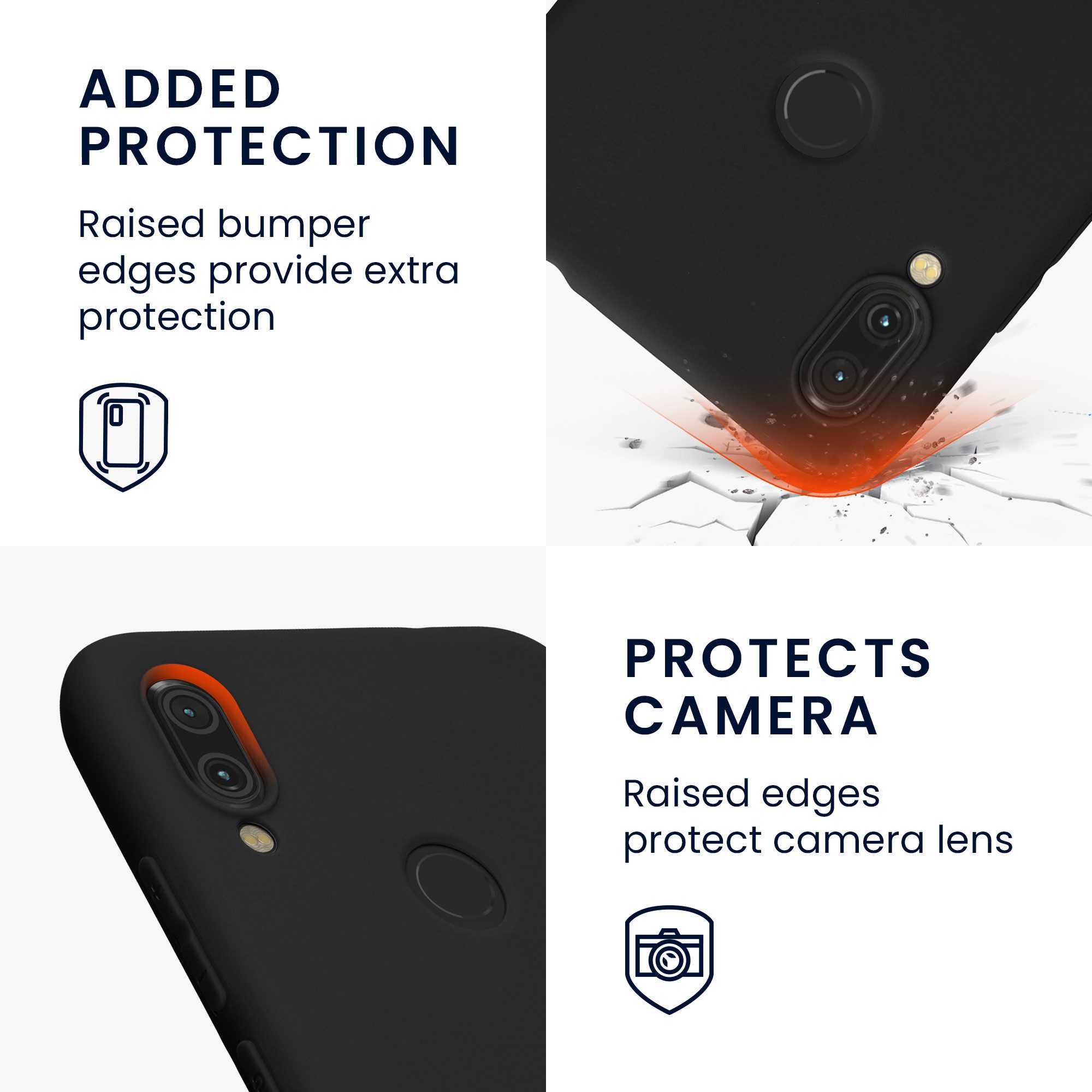 kwmobile Handyhülle Hülle für Xiaomi Redmi Note 7 / Note 7 Pro, Hülle Silikon - Soft Handyhülle - Handy Case Cover