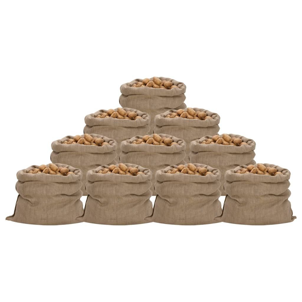 vidaXL Koffer vidaXL Jutesäcke 10 Stück 100 x 110 cm 100 % Jute 340 g/m²