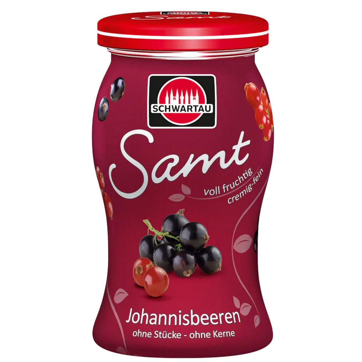 SCHWARTAU Fruchtaufstrich, Schwartau Johannisbeere Samt Frühstück Aufstrich Streichzart 270g
