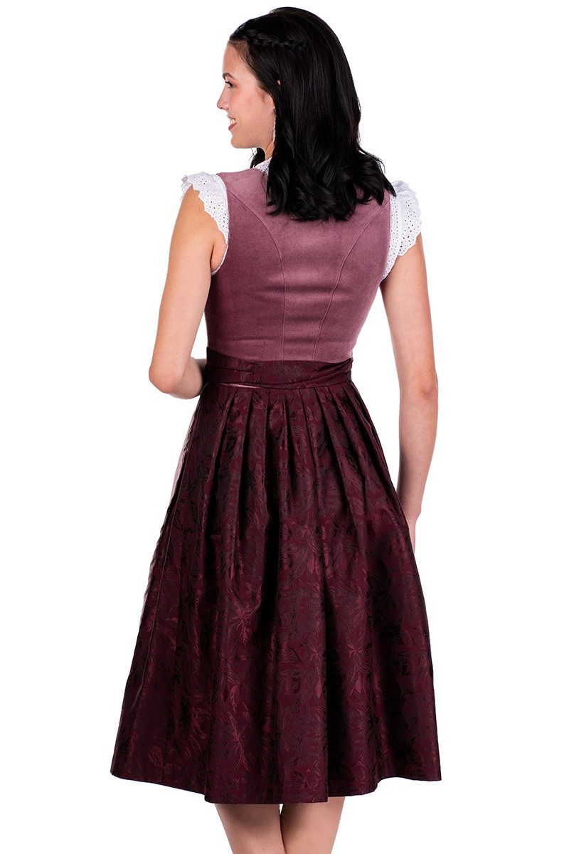 MarJo Dirndl Samt Dirndl 2tlg. - IRSEE - traube/mauve