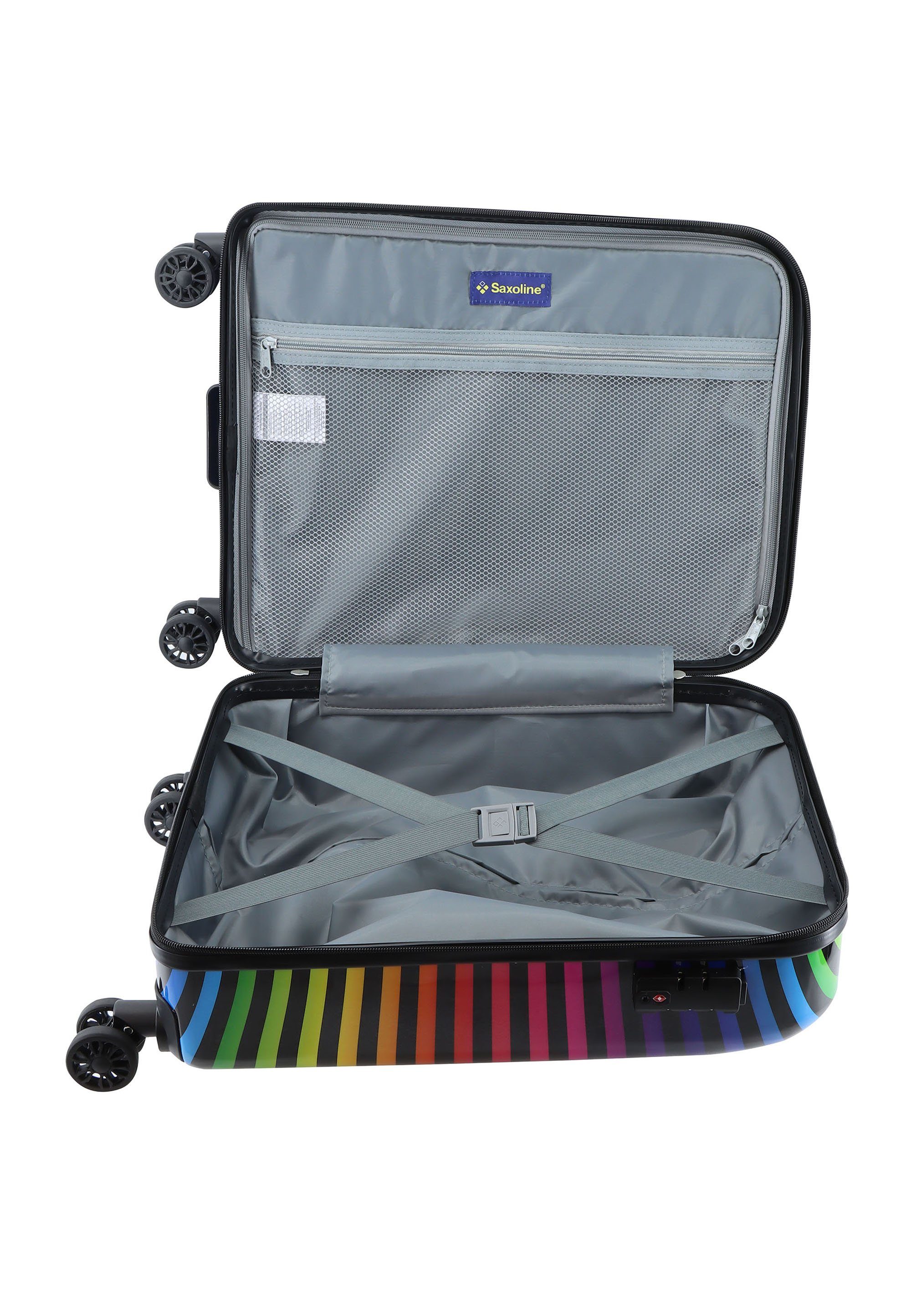 Saxoline® Koffer aus Strip, Color Polycarbonat-Material