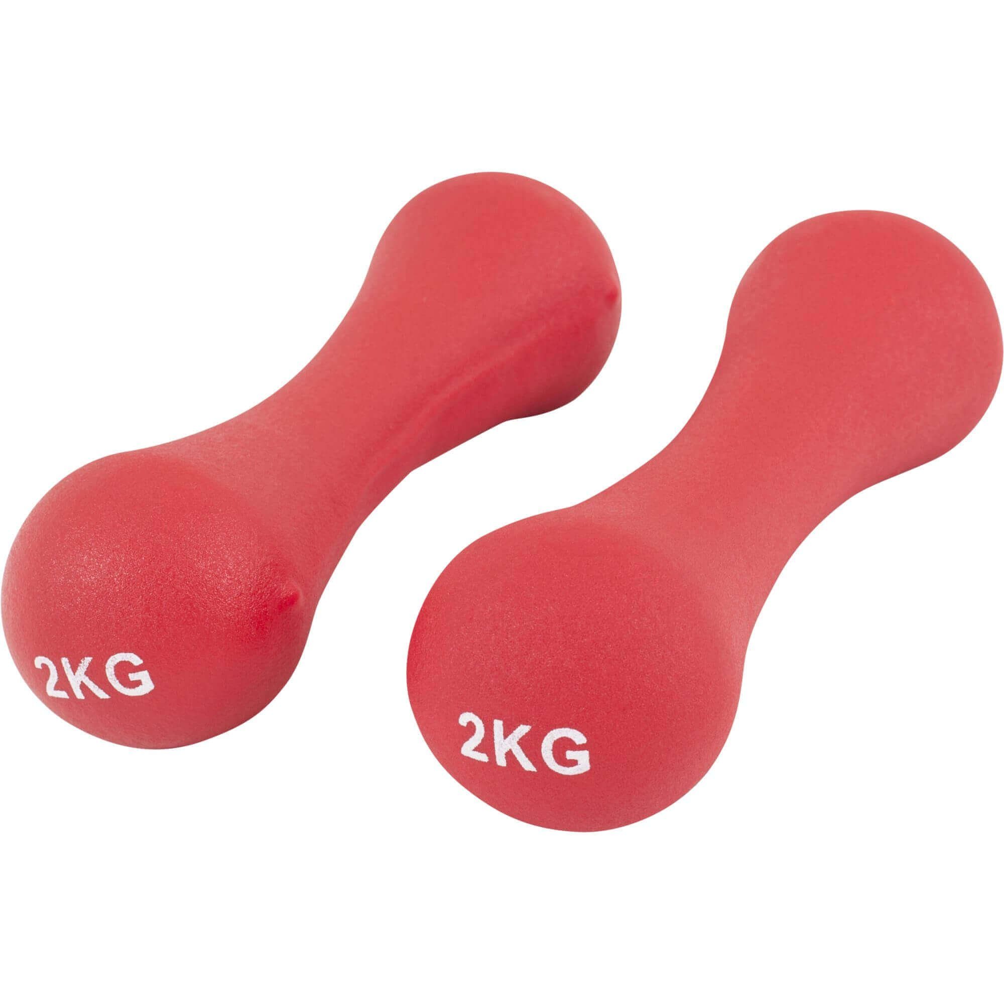 GORILLA SPORTS Yogamatte Gymnastikhantelset Neopren 12 kg (7-St)