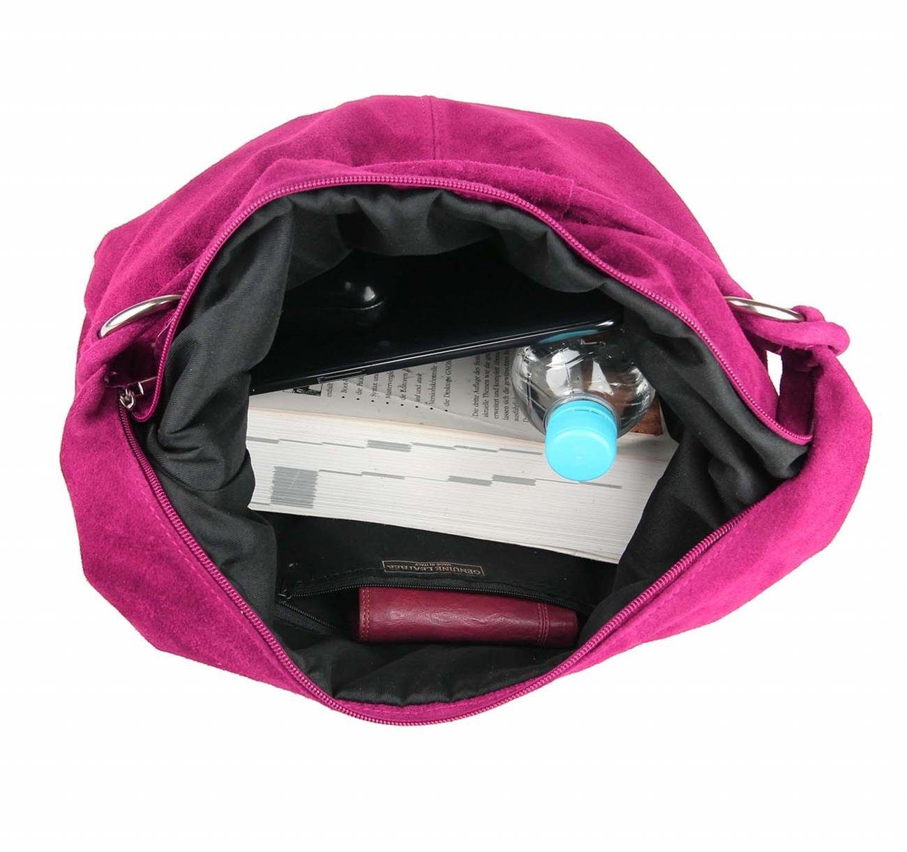 ITALYSHOP24 Schultertasche Made in Italy Damen Leder Tasche Shopper Umhänge günstig online kaufen