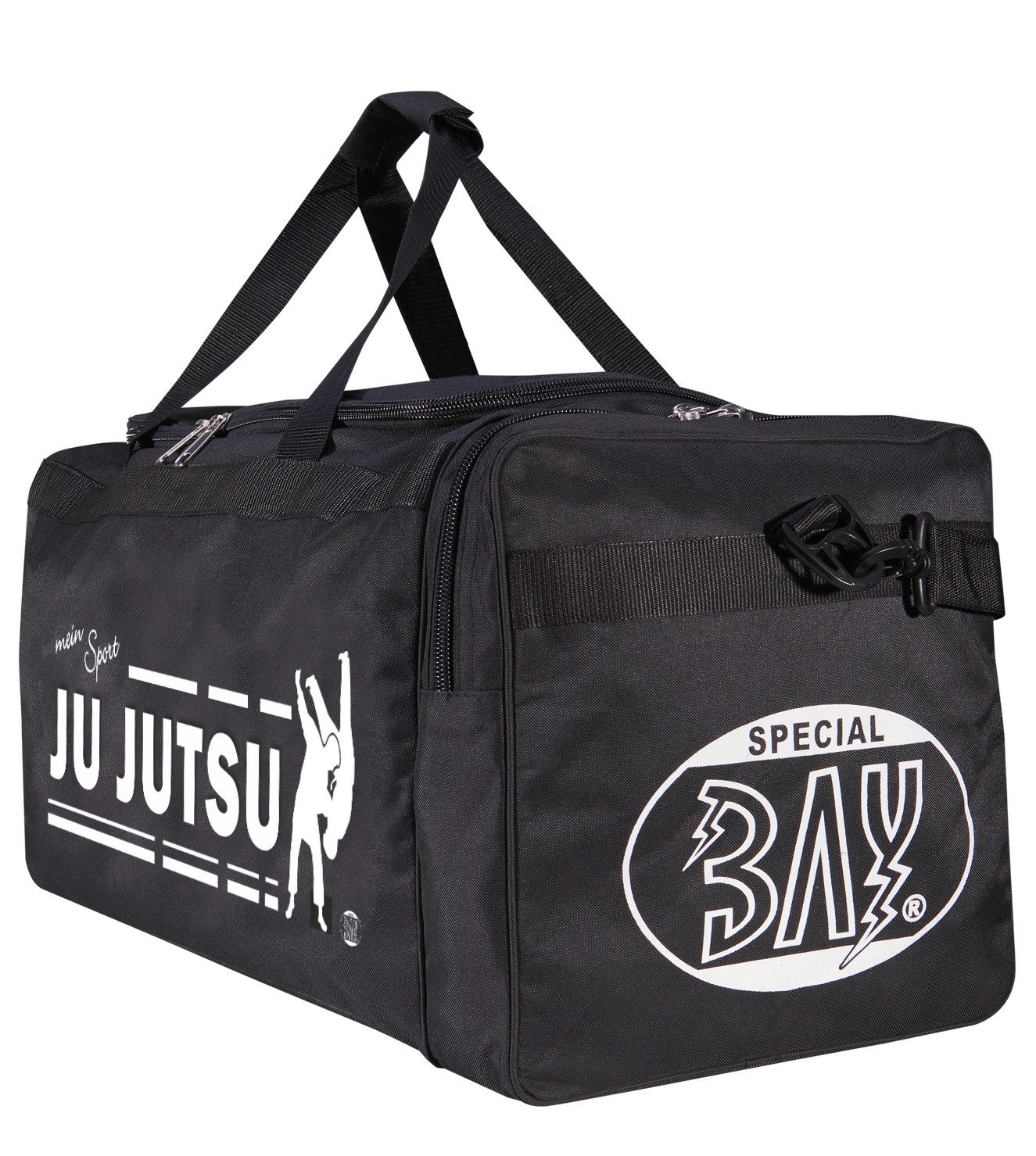 BAY-Sports Sporttasche mein Sport Ju Jutsu Trainingstasche schwarz 70 cm Taschen Ju-Jutsu (Stück), auffälliger und aufwendigen Druck, Erklärung Ihrer Leidenschaft