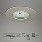 Briloner Leuchten LED Einbaustrahler »7204-032«, Einbauleuchte 3er SET auch für Bad - IP44 Ø 7,5cm, Bild 7